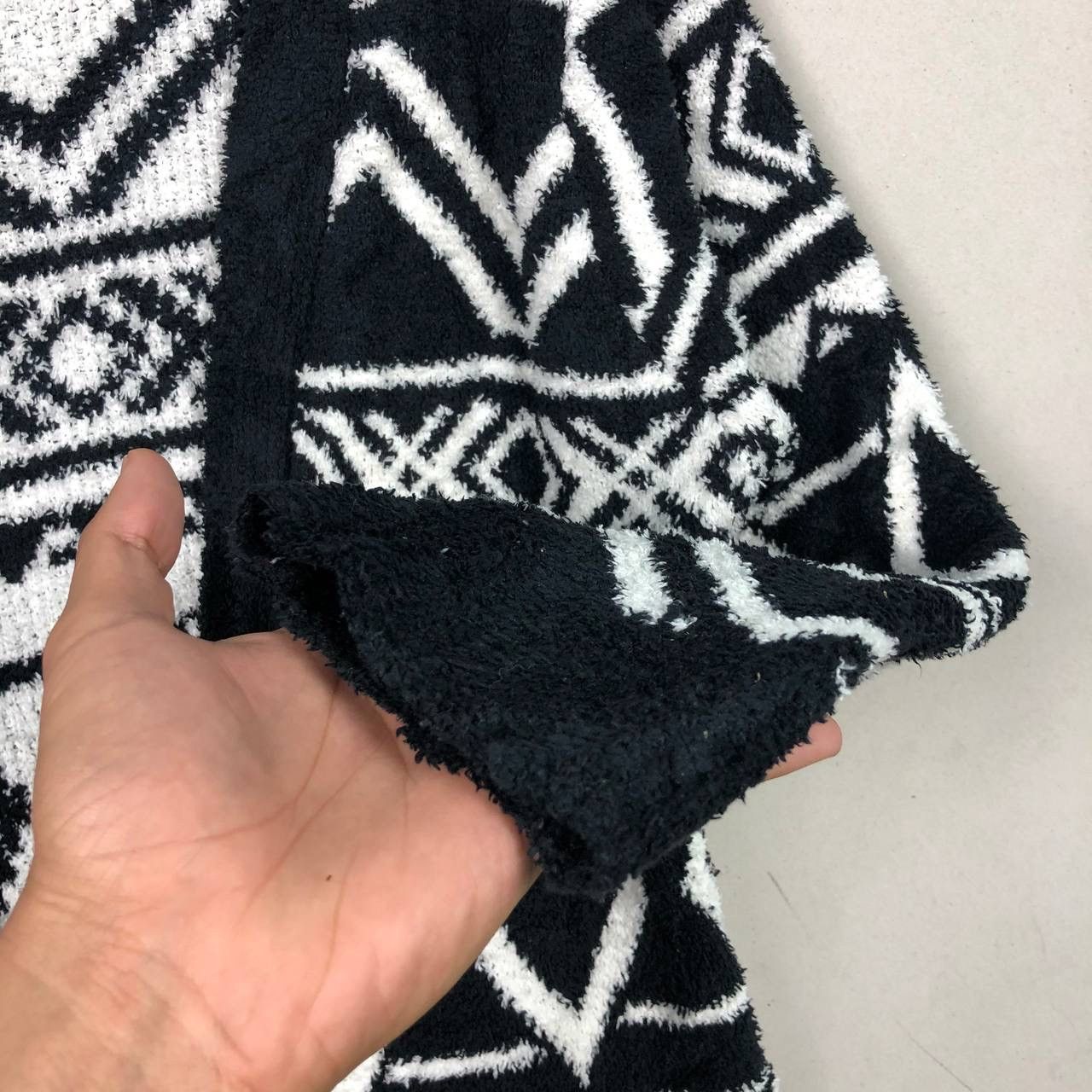 Japanese Brand × Native Vintage Khalita Cardigan Navajo Fleece Sherpa Abstrac Design Size US L / EU 52-54 / 3 - 6 Thumbnail