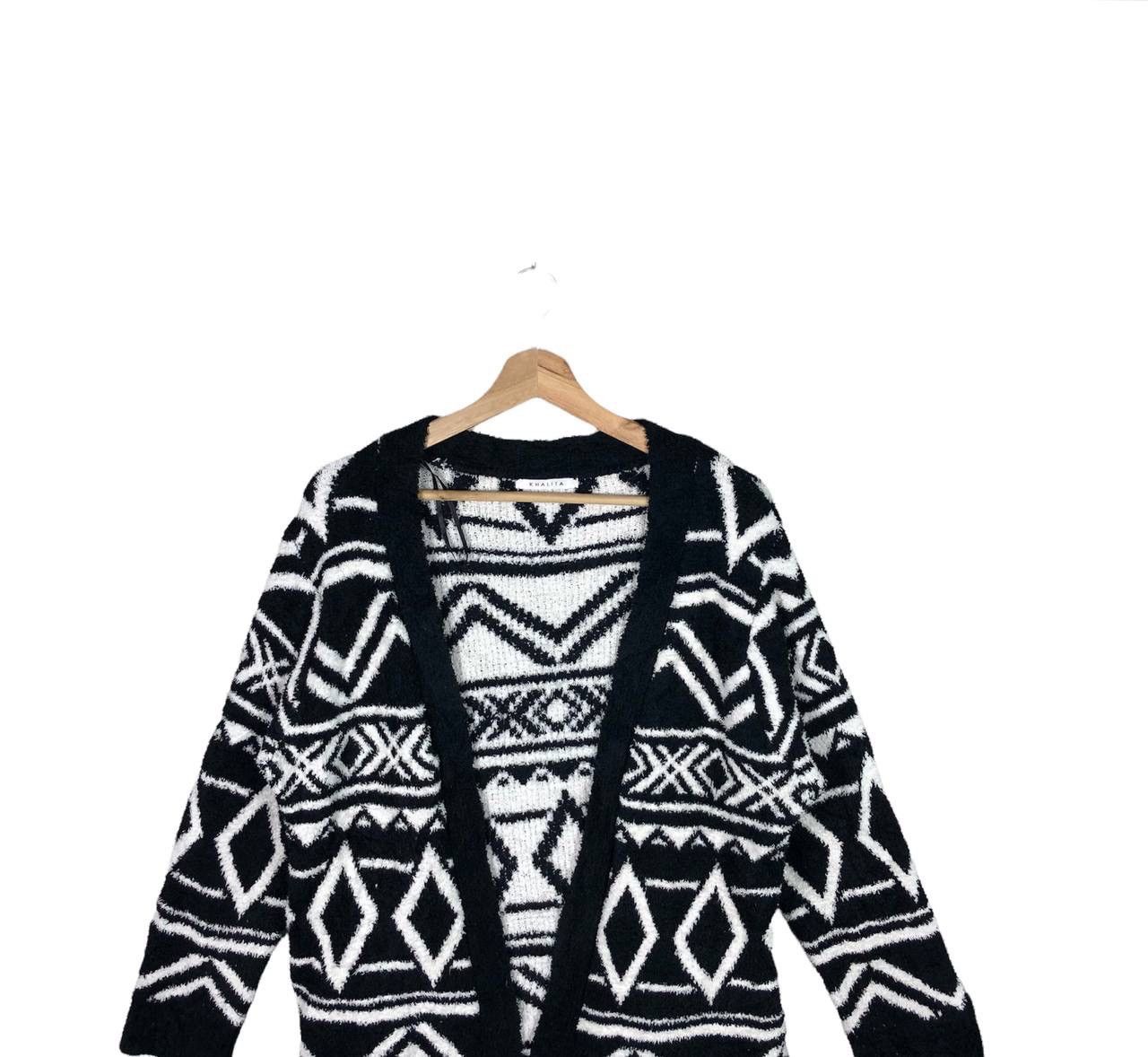 Japanese Brand × Native Vintage Khalita Cardigan Navajo Fleece Sherpa Abstrac Design Size US L / EU 52-54 / 3 - 3 Thumbnail