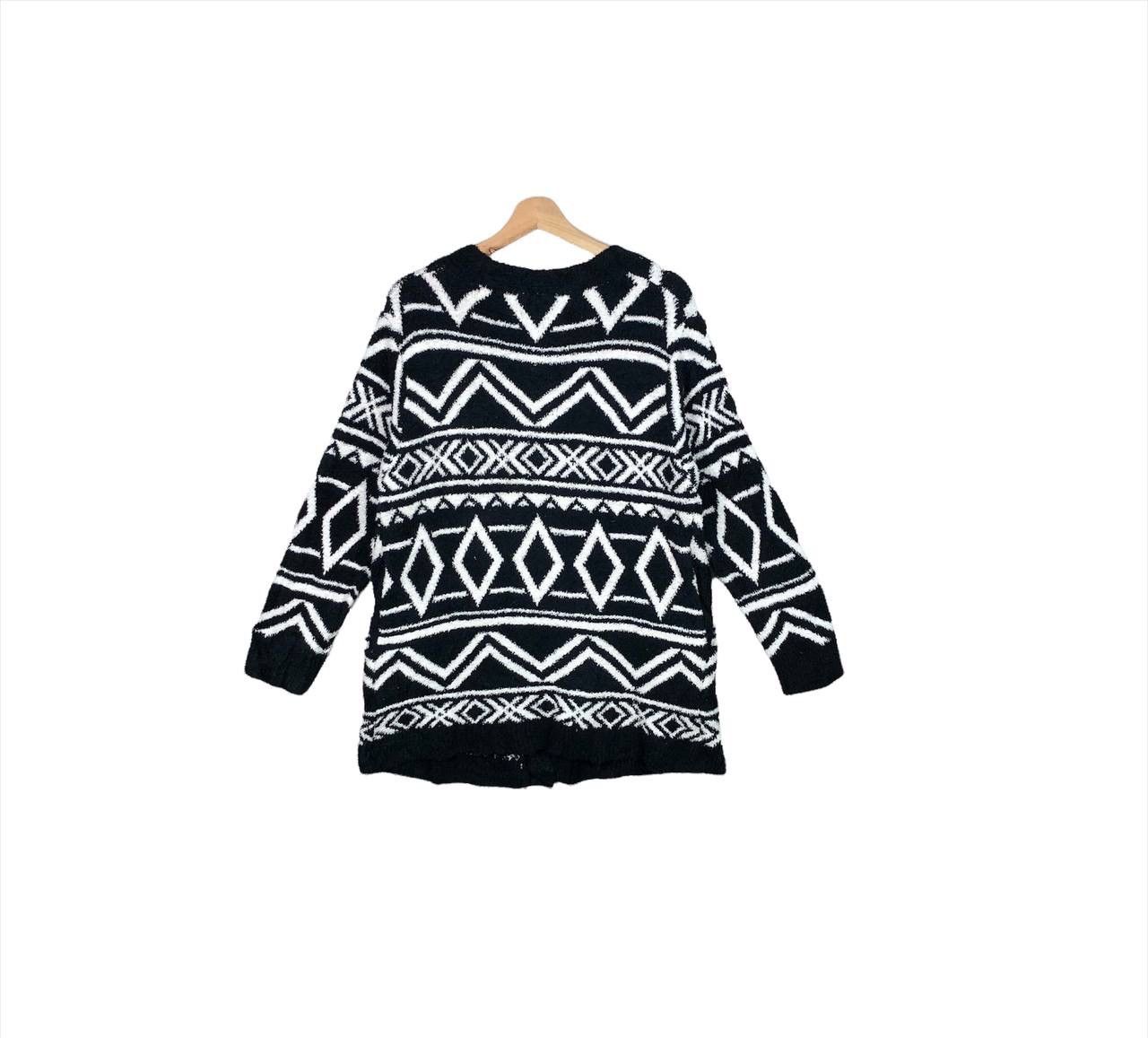 Japanese Brand × Native Vintage Khalita Cardigan Navajo Fleece Sherpa Abstrac Design Size US L / EU 52-54 / 3 - 2 Thumbnail