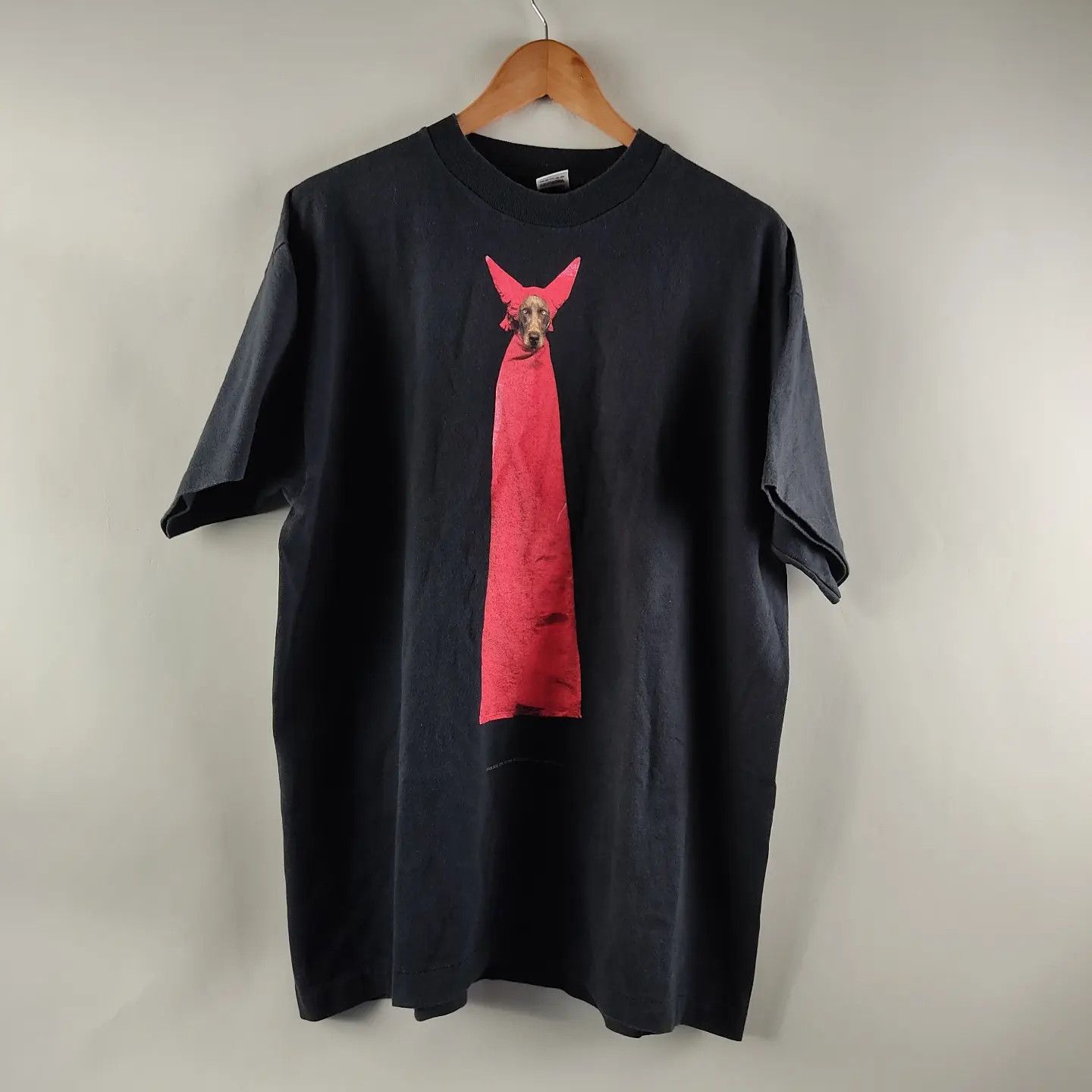 トップス 90s William Wegman DEVIL DOG art t-shirt 90年代 90s ウィリアム・ウェグマン アメリカ製 犬 アニマル