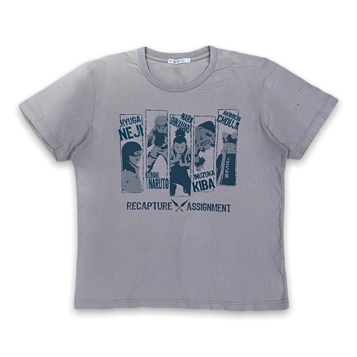 RARE NARUTO ANIME MANGA T SHIRT RECAPTURE ASSIGNMENT SASUKE