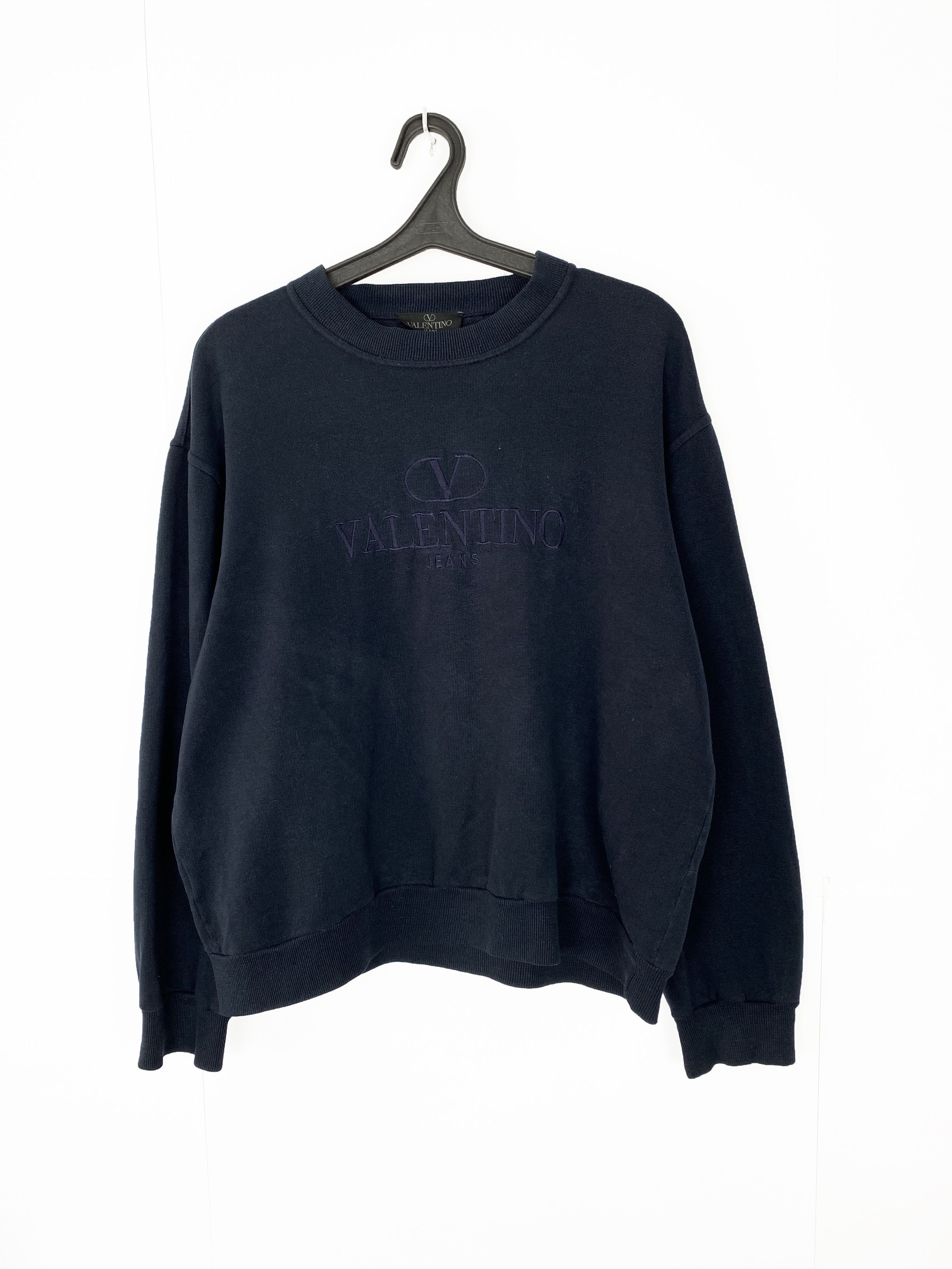 Valentino VALENTINO Jeans Vintage Sweaters Big Logo Made in Italy Size US L / EU 52-54 / 3 - 1 Thumbnail