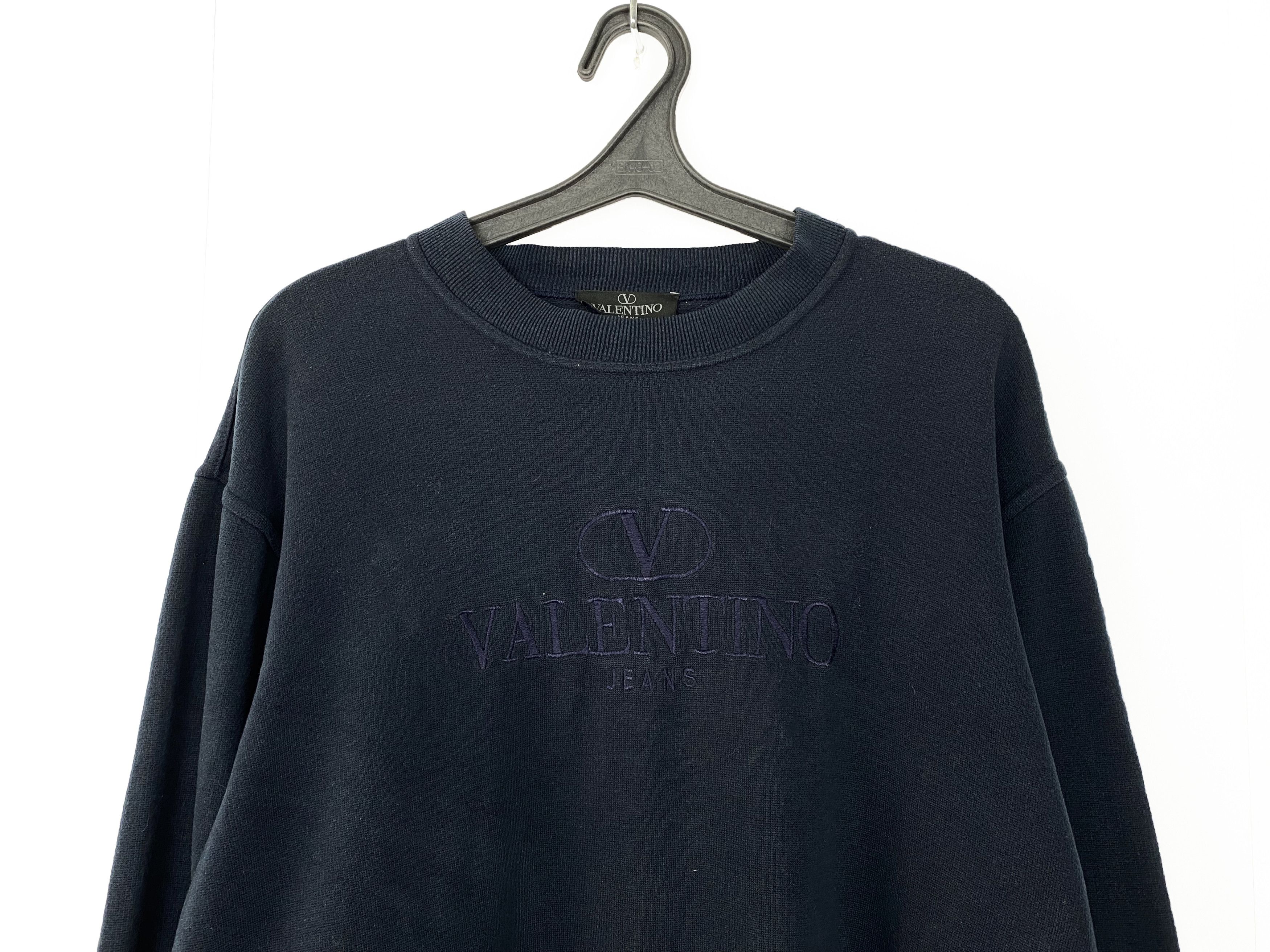 Valentino VALENTINO Jeans Vintage Sweaters Big Logo Made in Italy Size US L / EU 52-54 / 3 - 2 Thumbnail