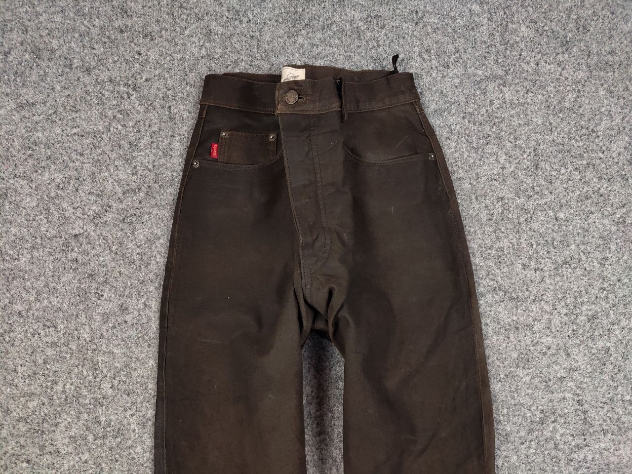 Japanese Brand Vintage 90's Japan leather Dark Brown Trousers Casual Pants Size US 34 / EU 50 - 7 Thumbnail