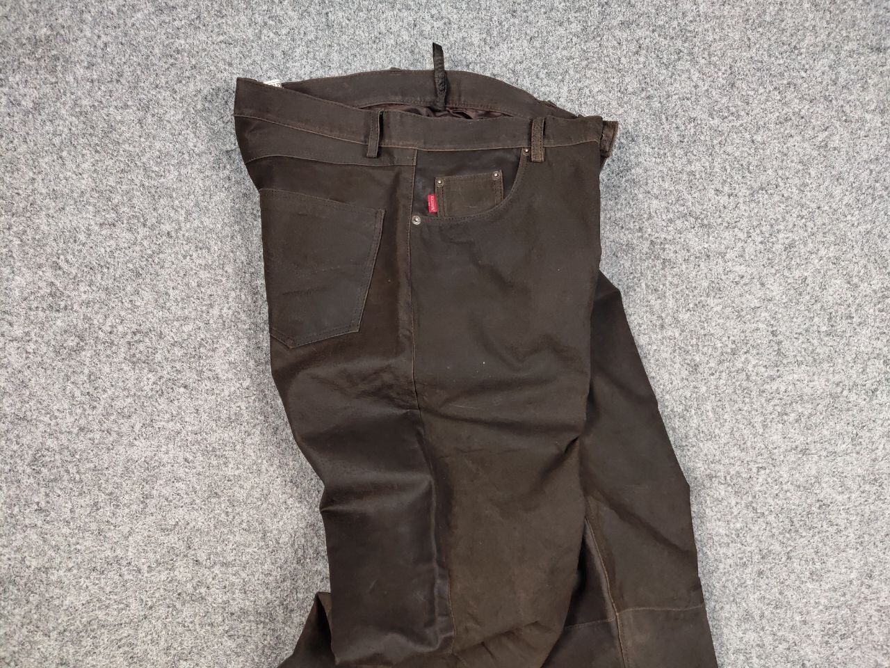 Japanese Brand Vintage 90's Japan leather Dark Brown Trousers Casual Pants Size US 34 / EU 50 - 18 Thumbnail