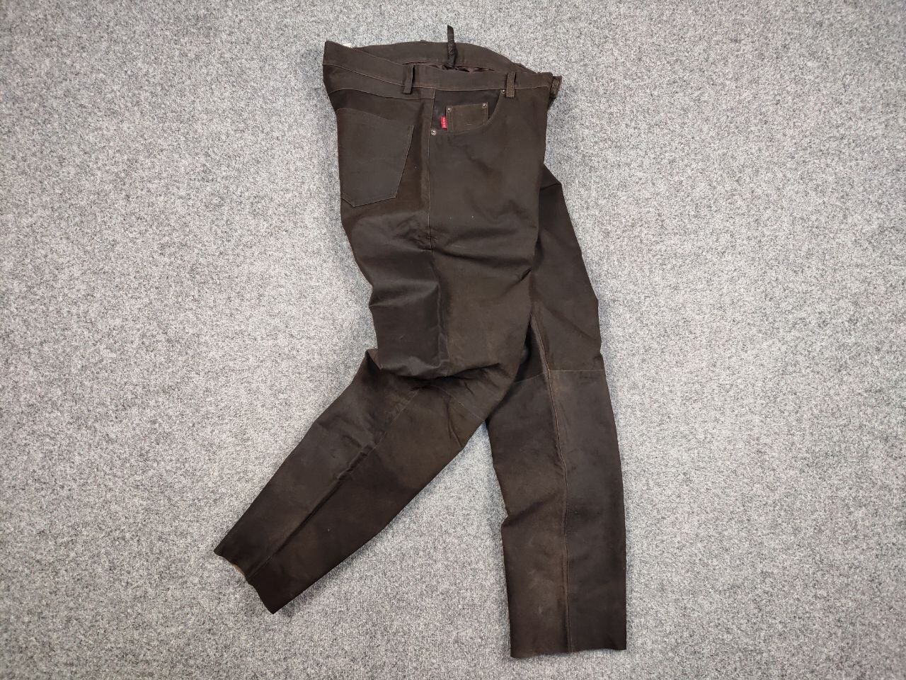 Japanese Brand Vintage 90's Japan leather Dark Brown Trousers Casual Pants Size US 34 / EU 50 - 17 Thumbnail
