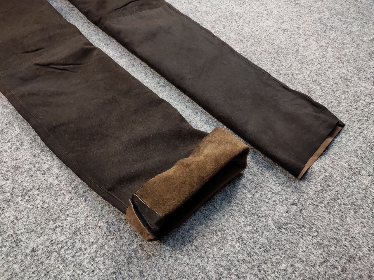 Japanese Brand Vintage 90's Japan leather Dark Brown Trousers Casual Pants Size US 34 / EU 50 - 10 Thumbnail