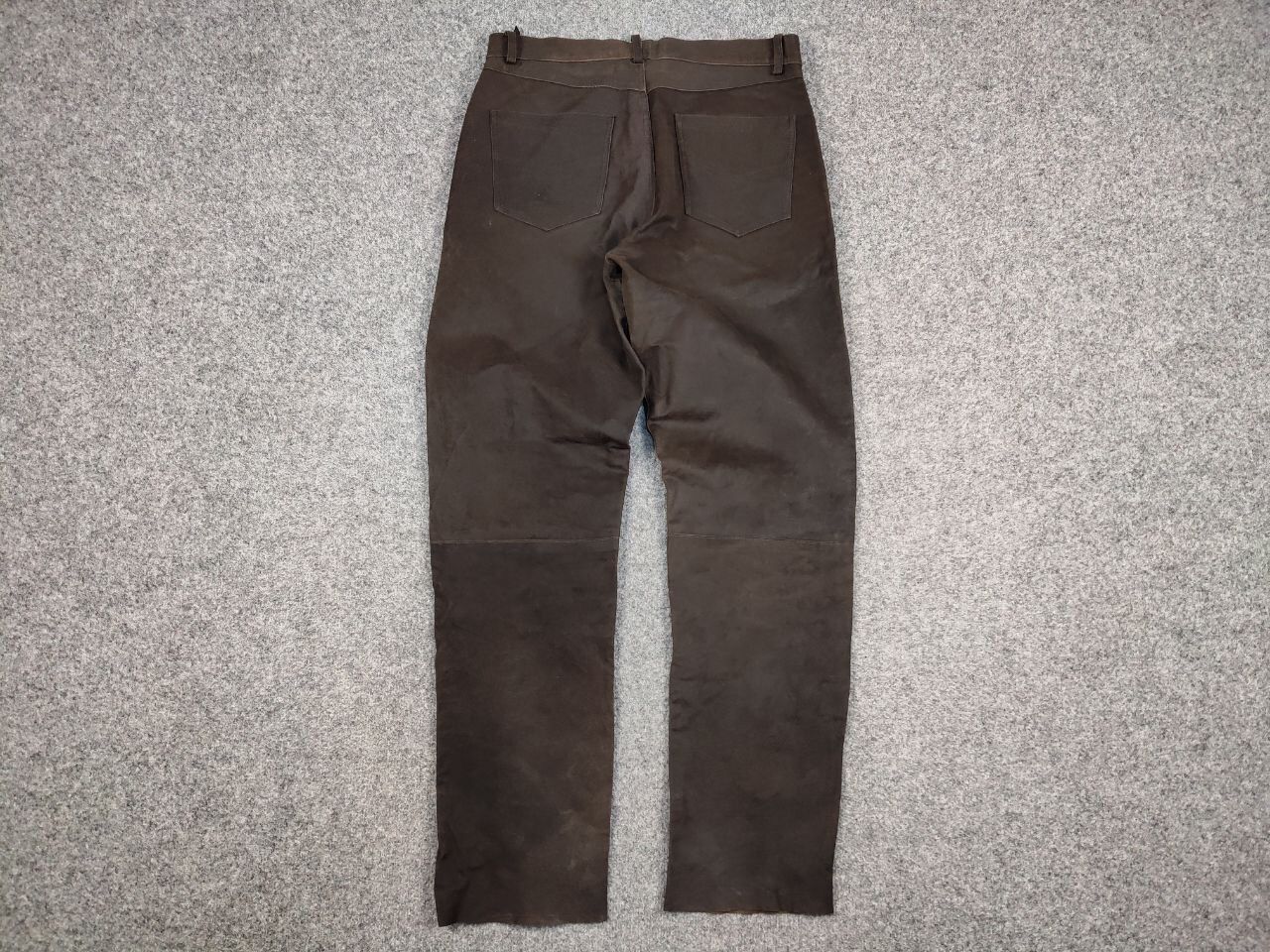 Japanese Brand Vintage 90's Japan leather Dark Brown Trousers Casual Pants Size US 34 / EU 50 - 15 Thumbnail