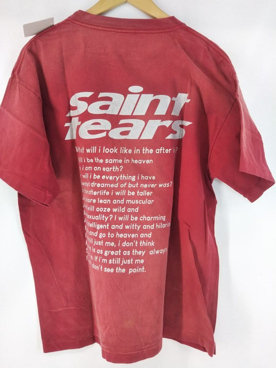 DENIM TEARS Saint Michael fw 21 denim tears saint tears yes t-shirt |  Grailed