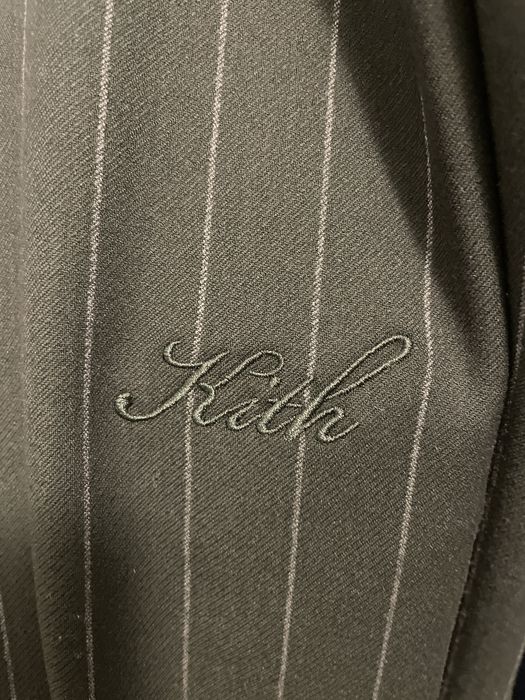 Kith Kith Pinstripe Double Knit Coaches Jacket | Grailed