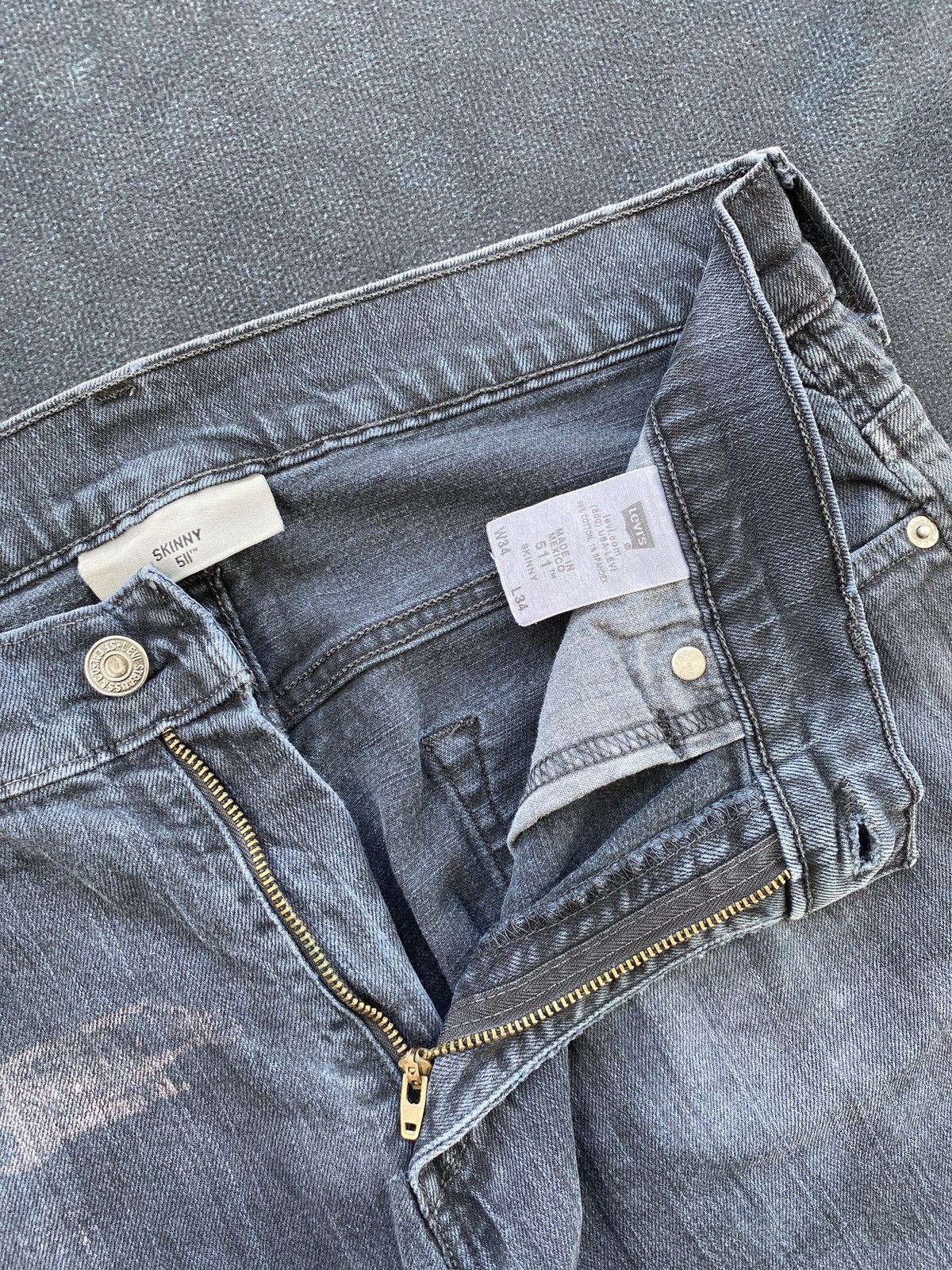 Jean × Levi's × Vintage VINTAGE LEVIS 511 FADED BLACK JEANS-J424 Size US 34 / EU 50 - 5 Thumbnail
