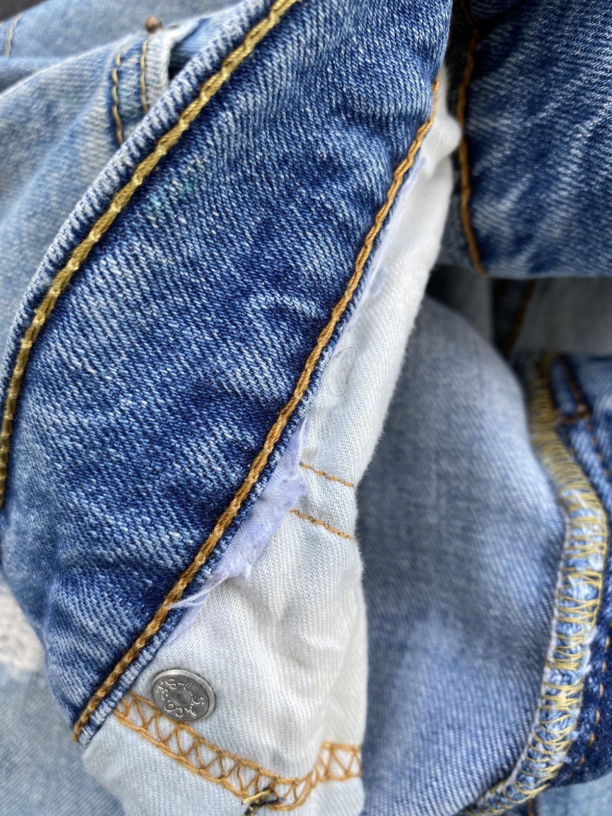 Jean × Levi's × Vintage VINTAGE LEVIS 511 DISTRESSED BLUE WASH JEANS-J426 Size US 37 - 5 Thumbnail