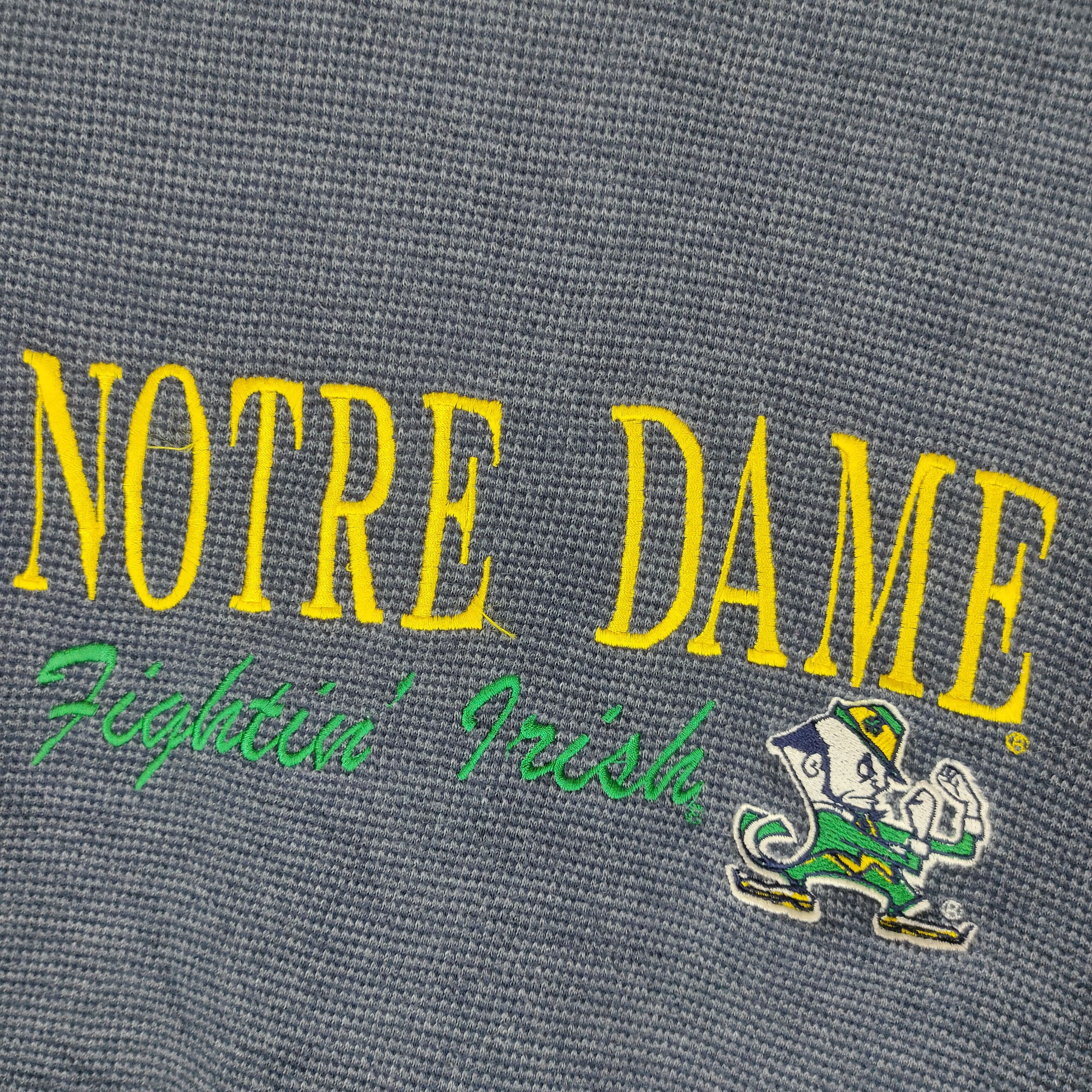 Logo 7 × Vintage Vintage NOTRE DAME Fighting Irish Embroidery Sweatshirt Size US XL / EU 56 / 4 - 6 Thumbnail