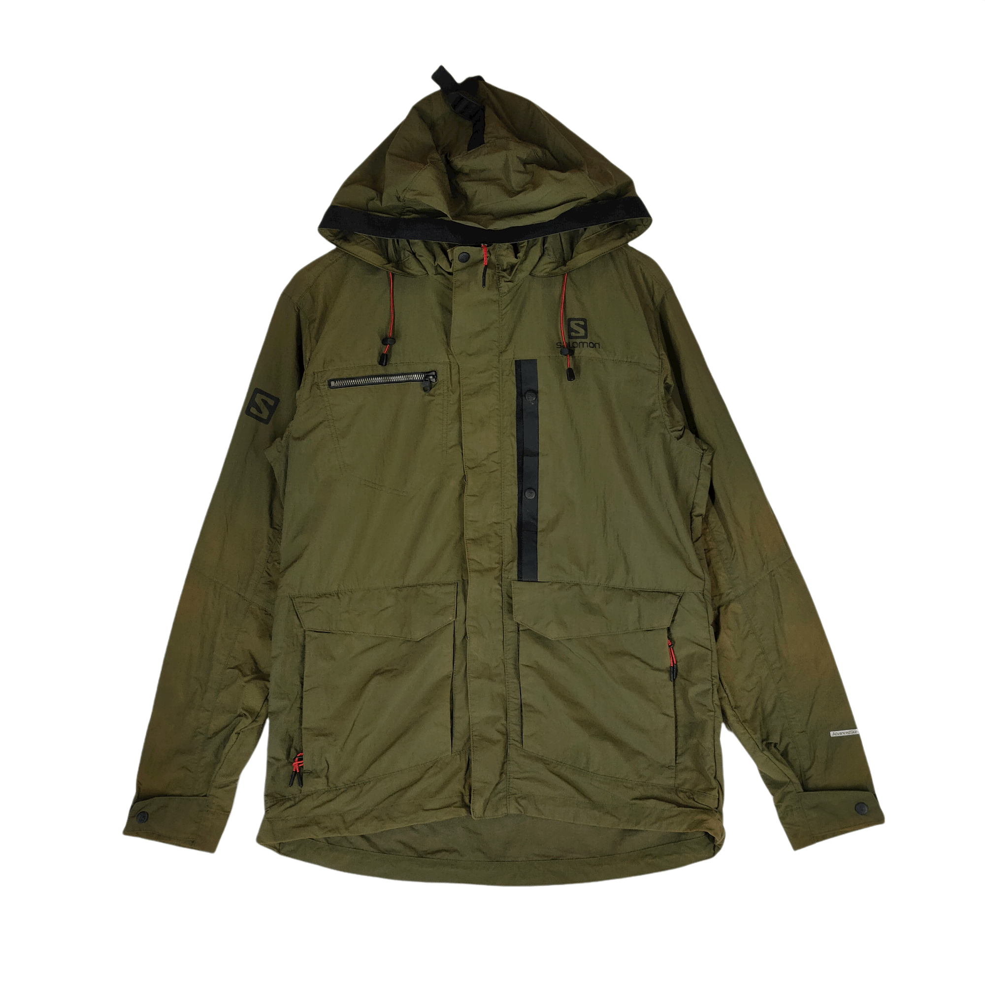 Salomon SALOMON OUTDOOR Spellout Logo Multipocket Hoodie Jacket Size US M / EU 48-50 / 2 - 1 Thumbnail