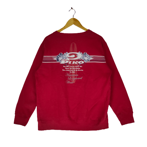 Other PIKO HAWAIIAN LONGBOARD Surfing Big Logo Sweatshirt Size US L / EU 52-54 / 3 - 1 Thumbnail