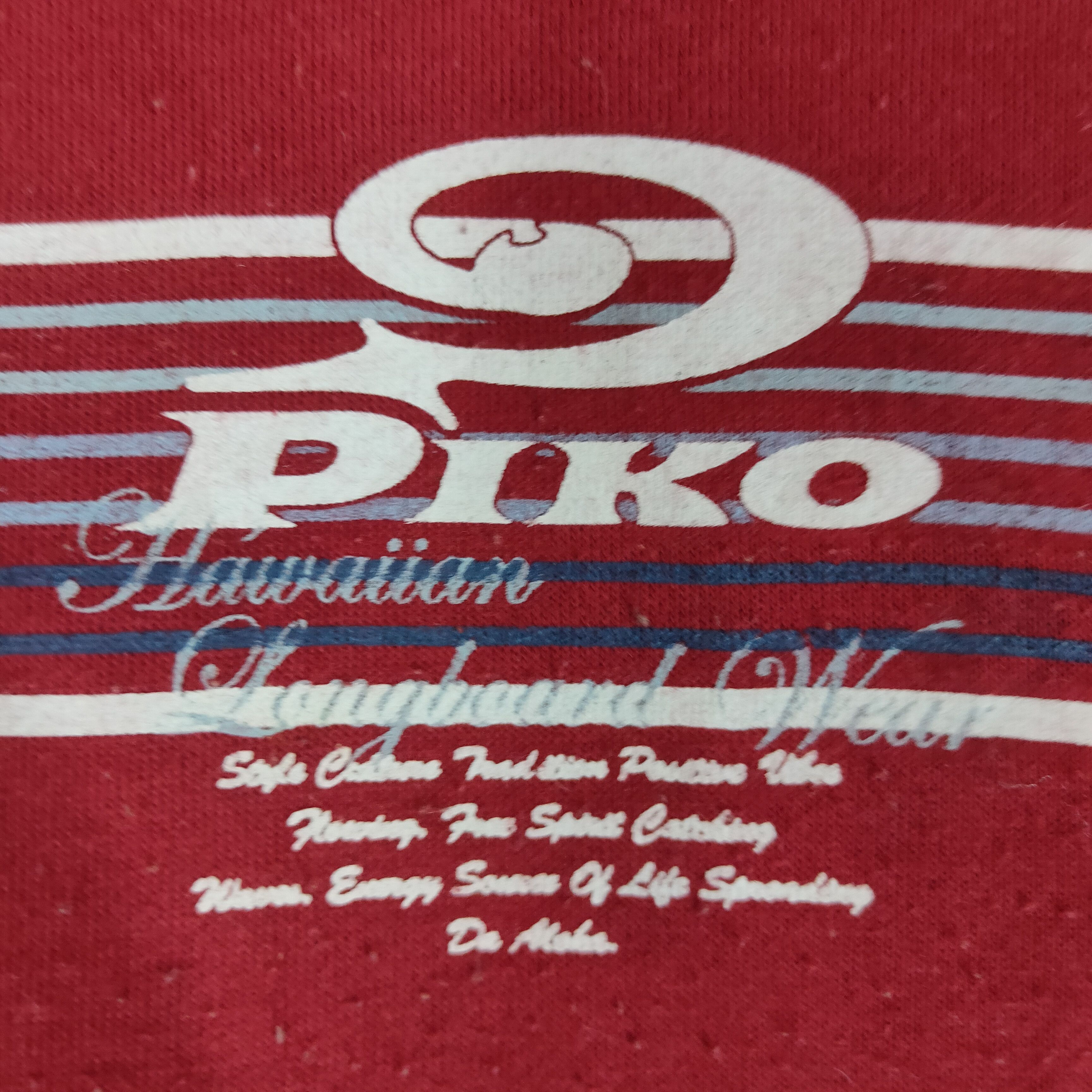 Other PIKO HAWAIIAN LONGBOARD Surfing Big Logo Sweatshirt Size US L / EU 52-54 / 3 - 3 Thumbnail