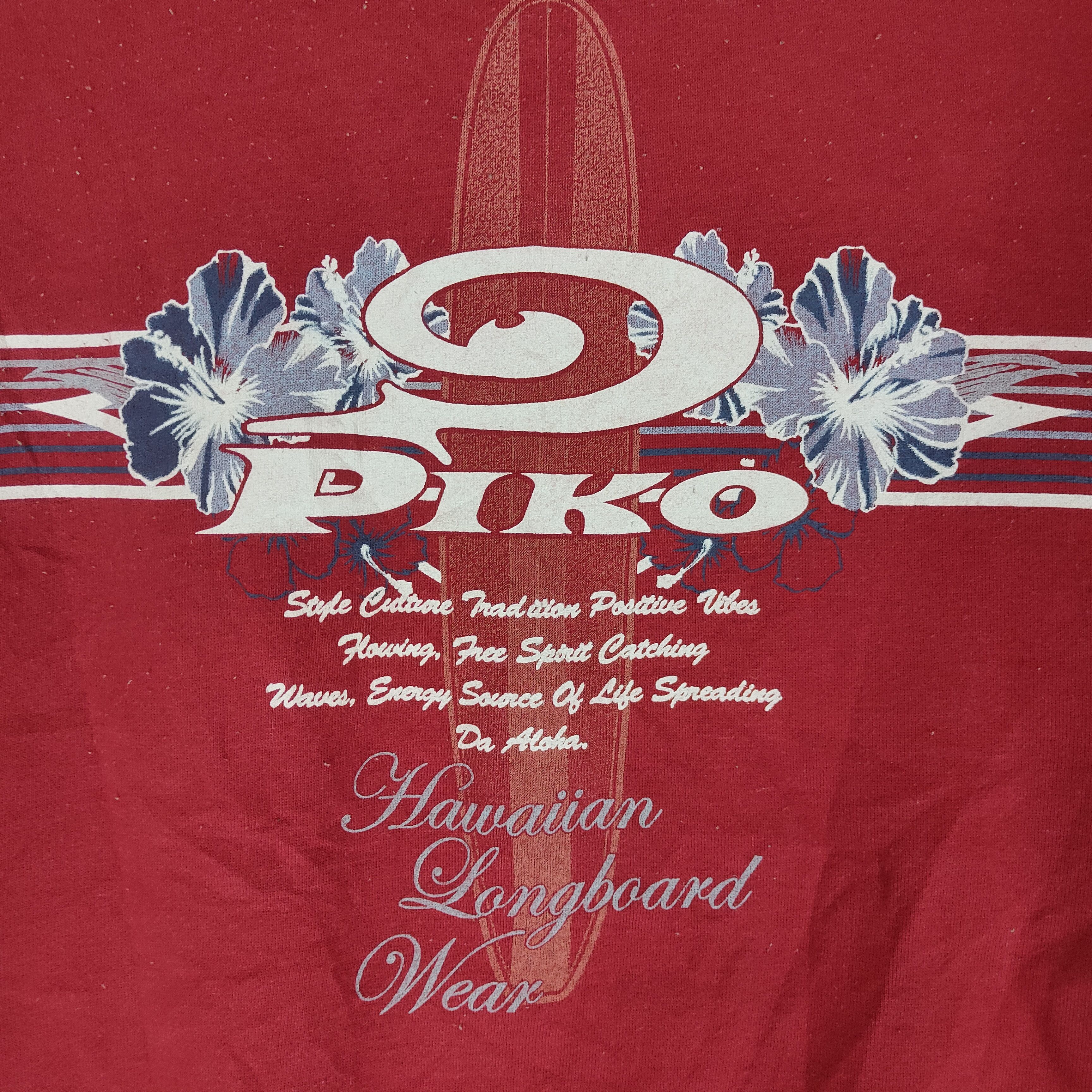 Other PIKO HAWAIIAN LONGBOARD Surfing Big Logo Sweatshirt Size US L / EU 52-54 / 3 - 6 Thumbnail