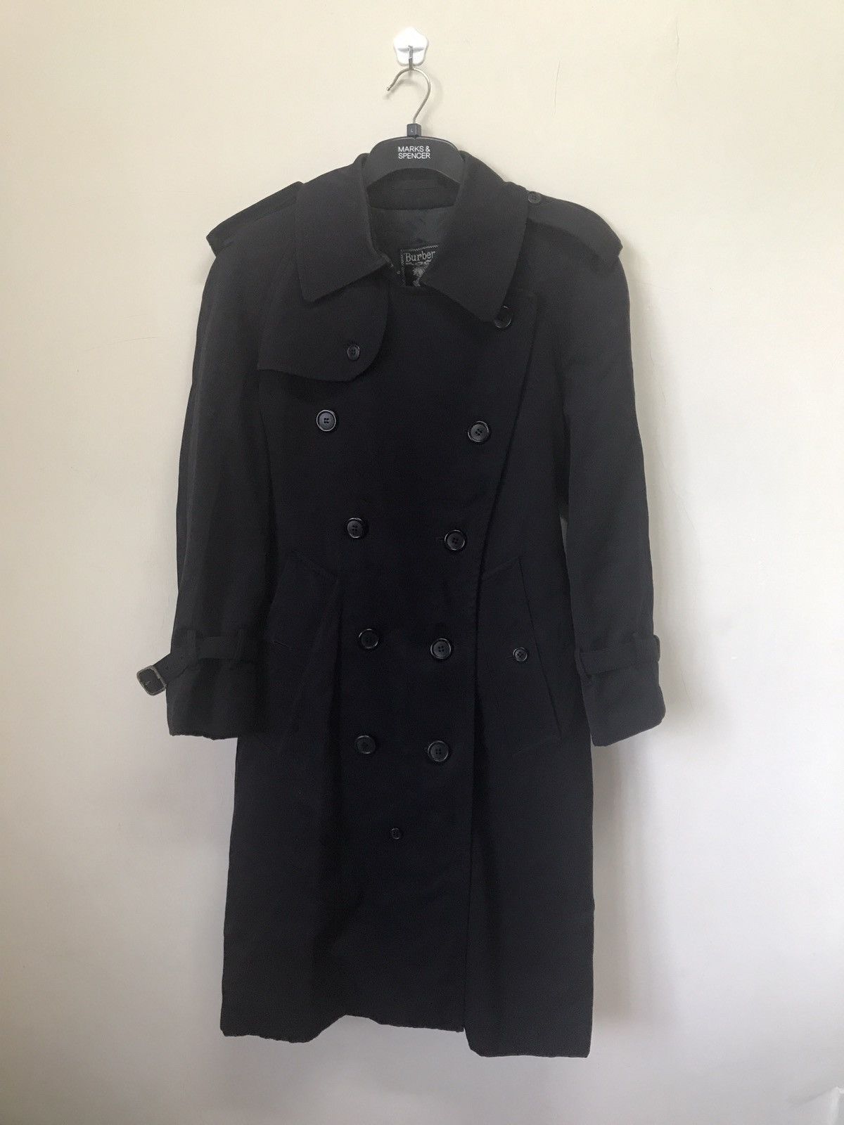 BURBERRYS LONG JACKET NAVY BLUE RARE