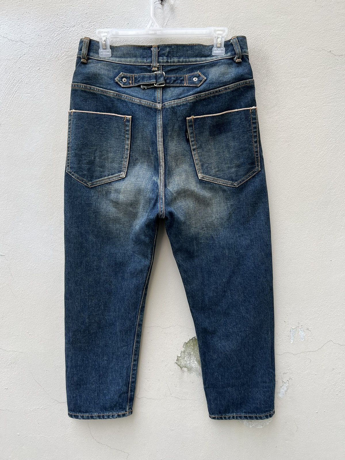 Issey Miyake Issey Miyake Zucca Redline Selvedge Denim Cropped Jeans Size US 30 / EU 46 - 10 Thumbnail