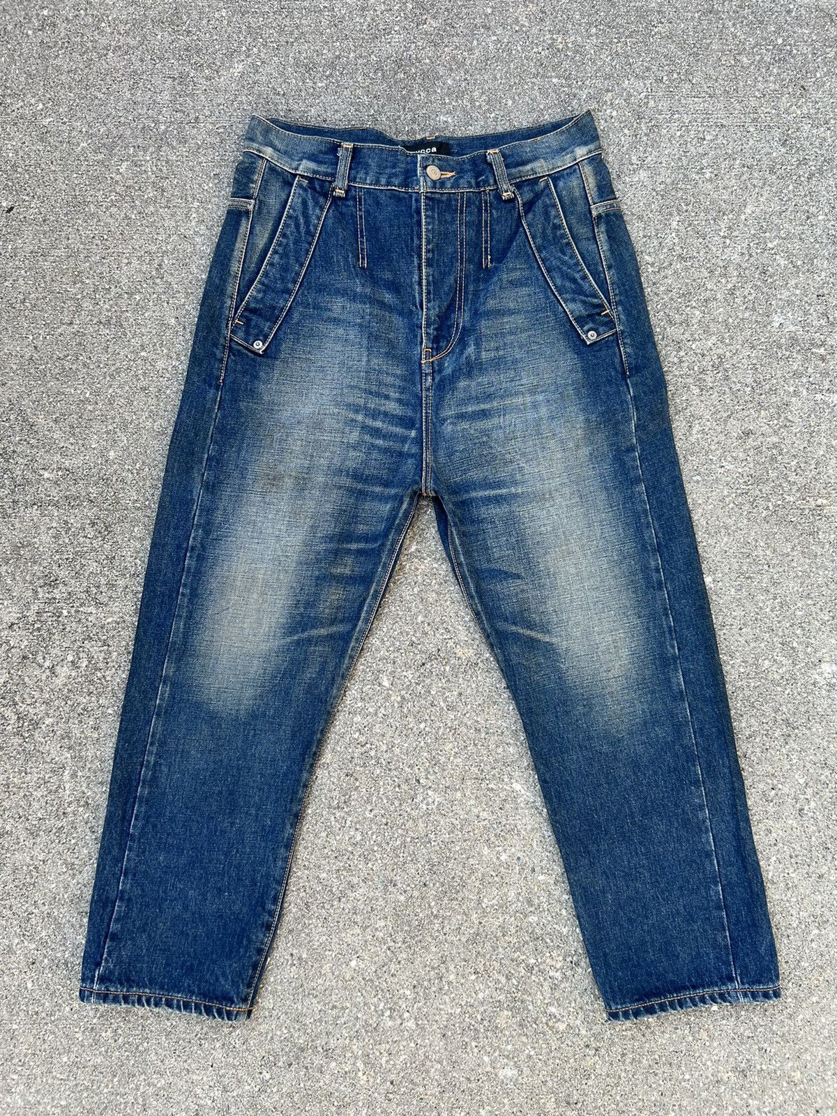 Issey Miyake Issey Miyake Zucca Redline Selvedge Denim Cropped Jeans Size US 30 / EU 46 - 1 Thumbnail