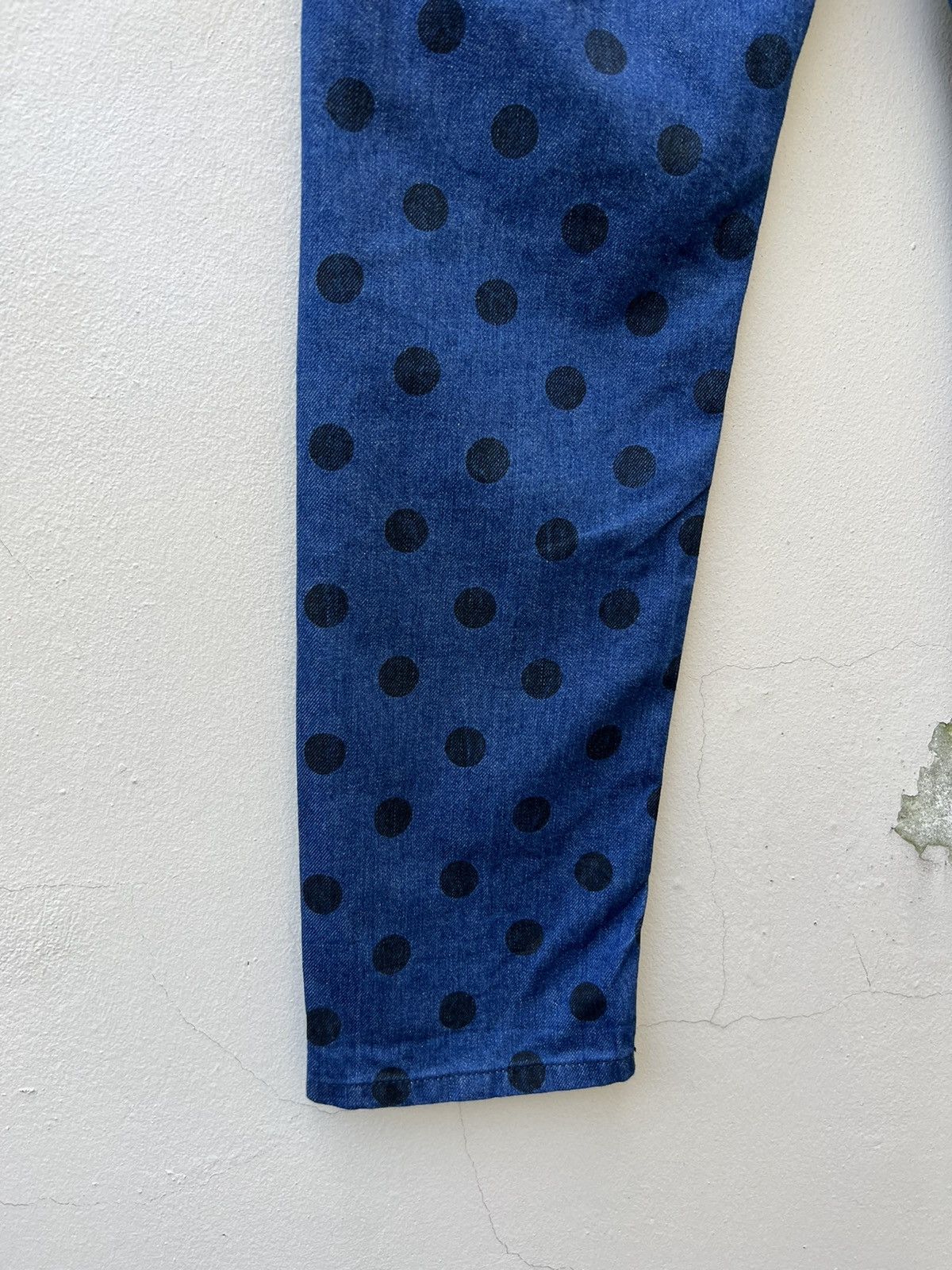 Paul Smith Paul Smiths Polka Dot Denim Cropped Jeans Size US 29 - 12 Thumbnail