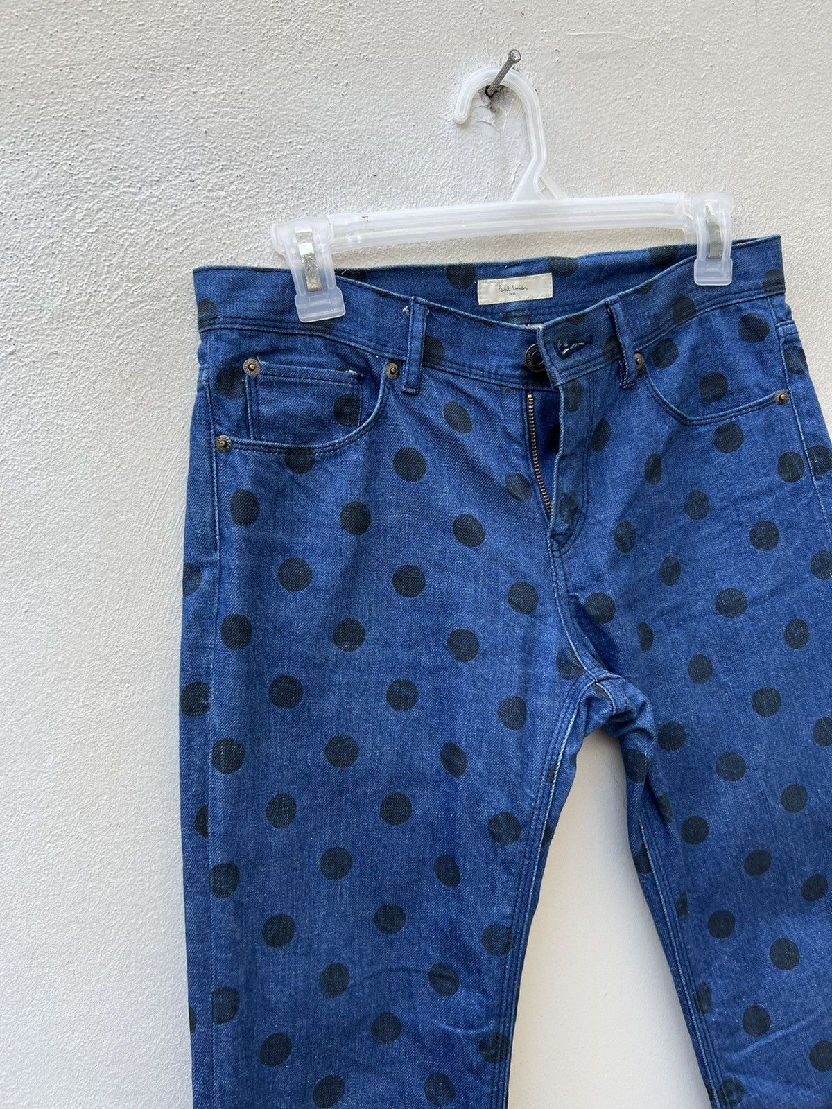 Paul Smith Paul Smiths Polka Dot Denim Cropped Jeans Size US 29 - 5 Thumbnail