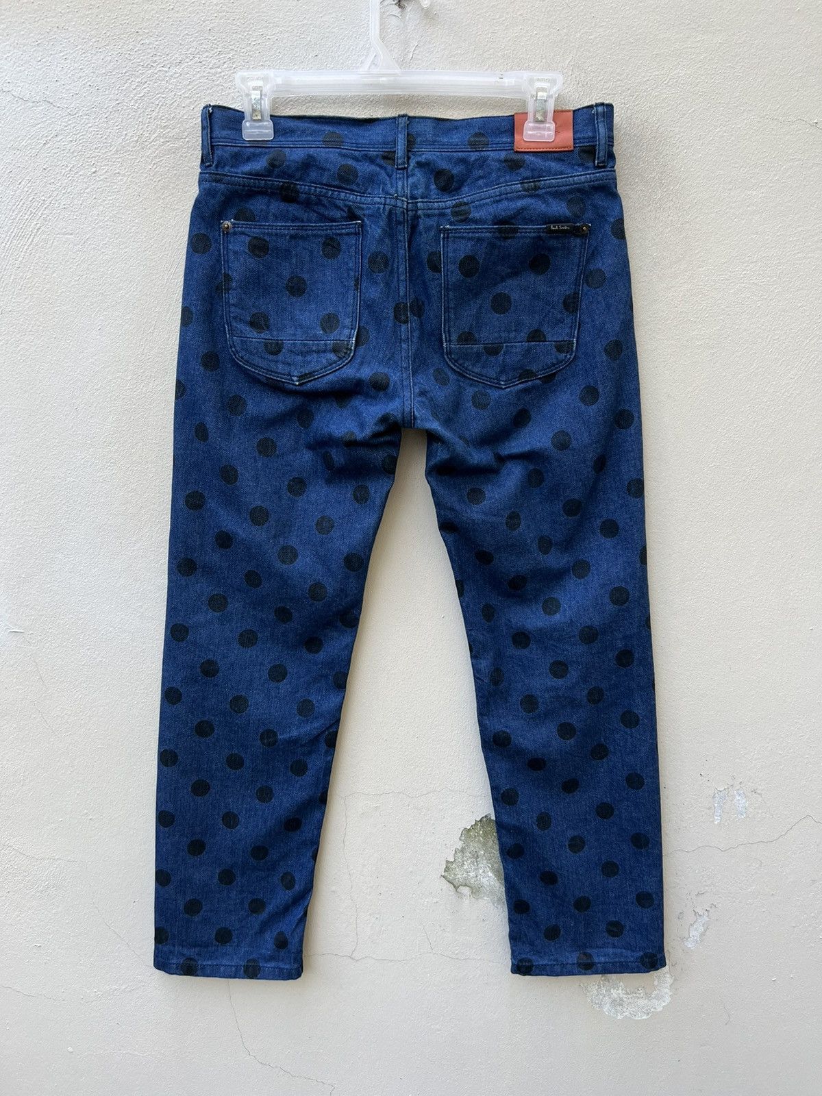 Paul Smith Paul Smiths Polka Dot Denim Cropped Jeans Size US 29 - 11 Thumbnail