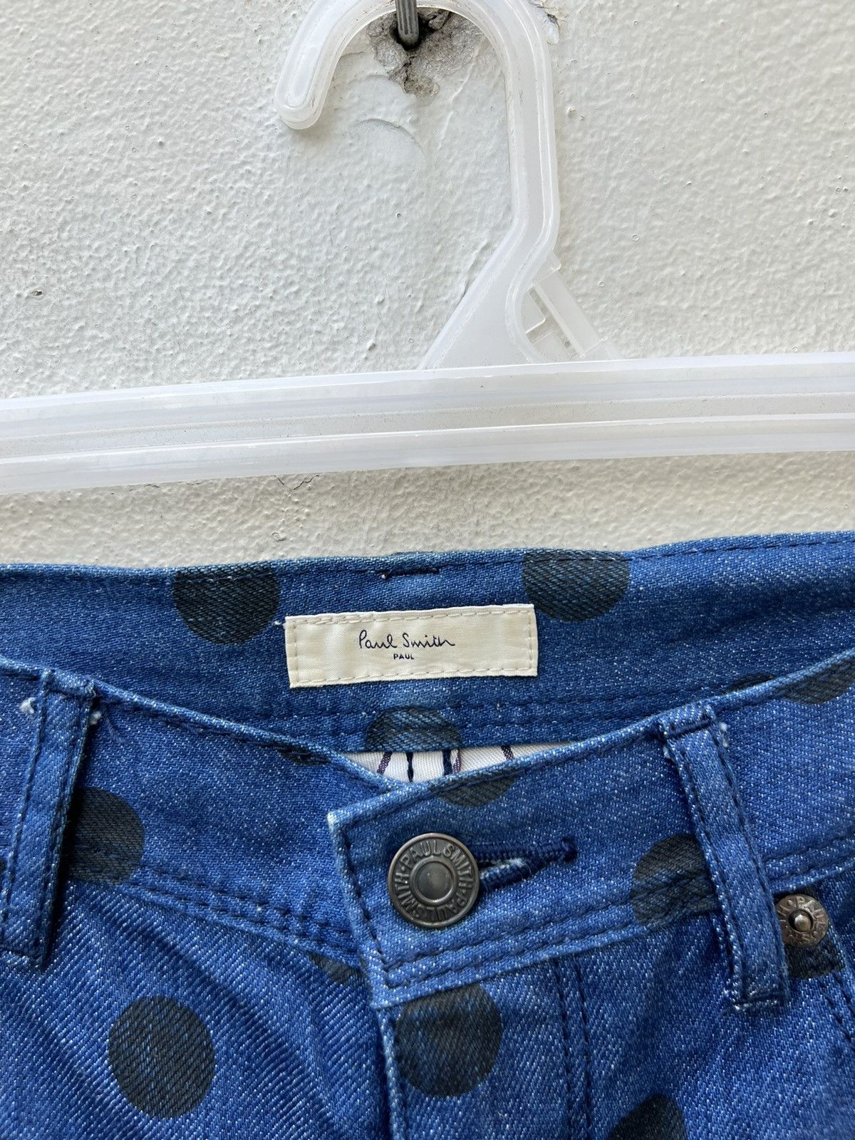 Paul Smith Paul Smiths Polka Dot Denim Cropped Jeans Size US 29 - 4 Thumbnail