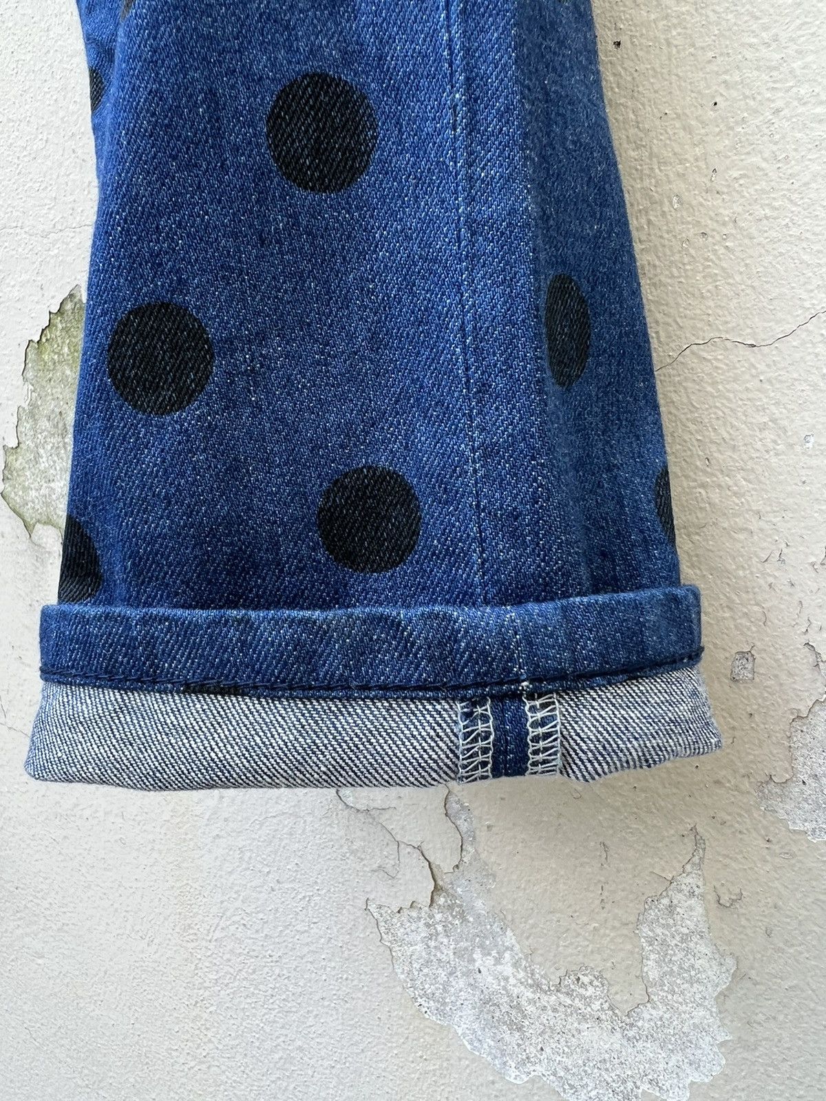 Paul Smith Paul Smiths Polka Dot Denim Cropped Jeans Size US 29 - 10 Thumbnail