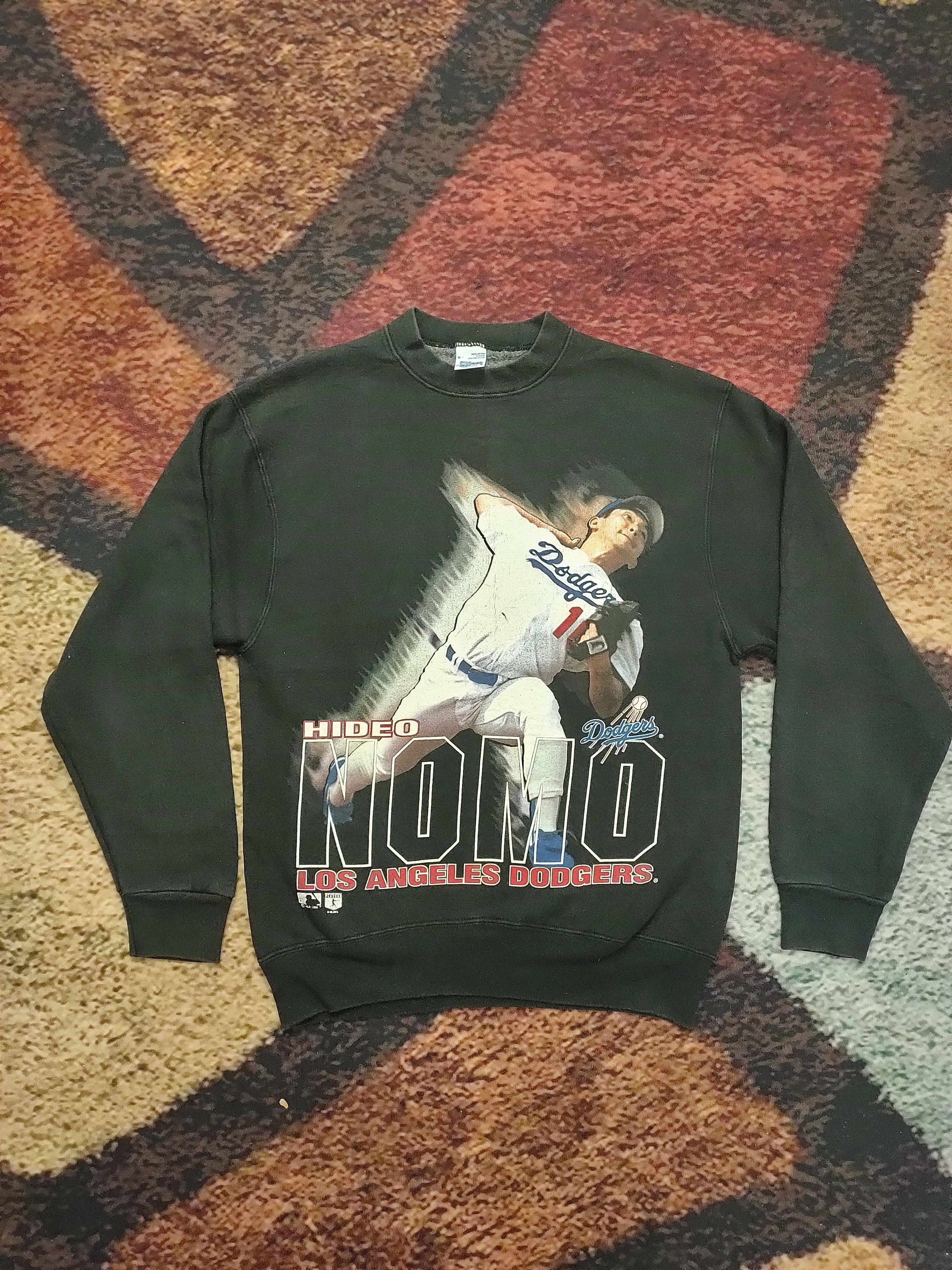 MLB Vintage Dodgers Hideo Nomo 1995 Sweatshirt Sweater Jumper Size US L / EU 52-54 / 3 - 1 Thumbnail