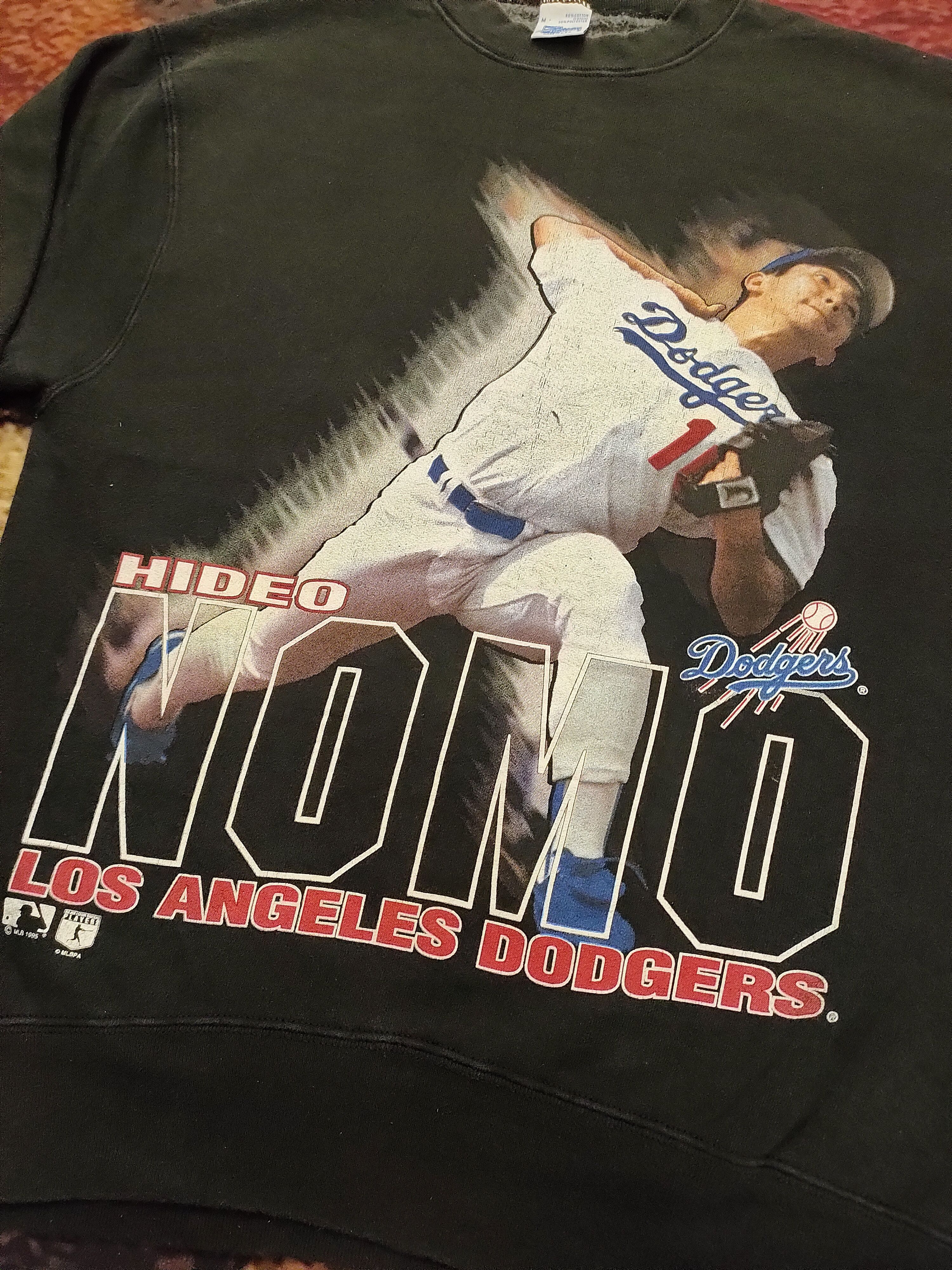 MLB Vintage Dodgers Hideo Nomo 1995 Sweatshirt Sweater Jumper Size US L / EU 52-54 / 3 - 4 Thumbnail