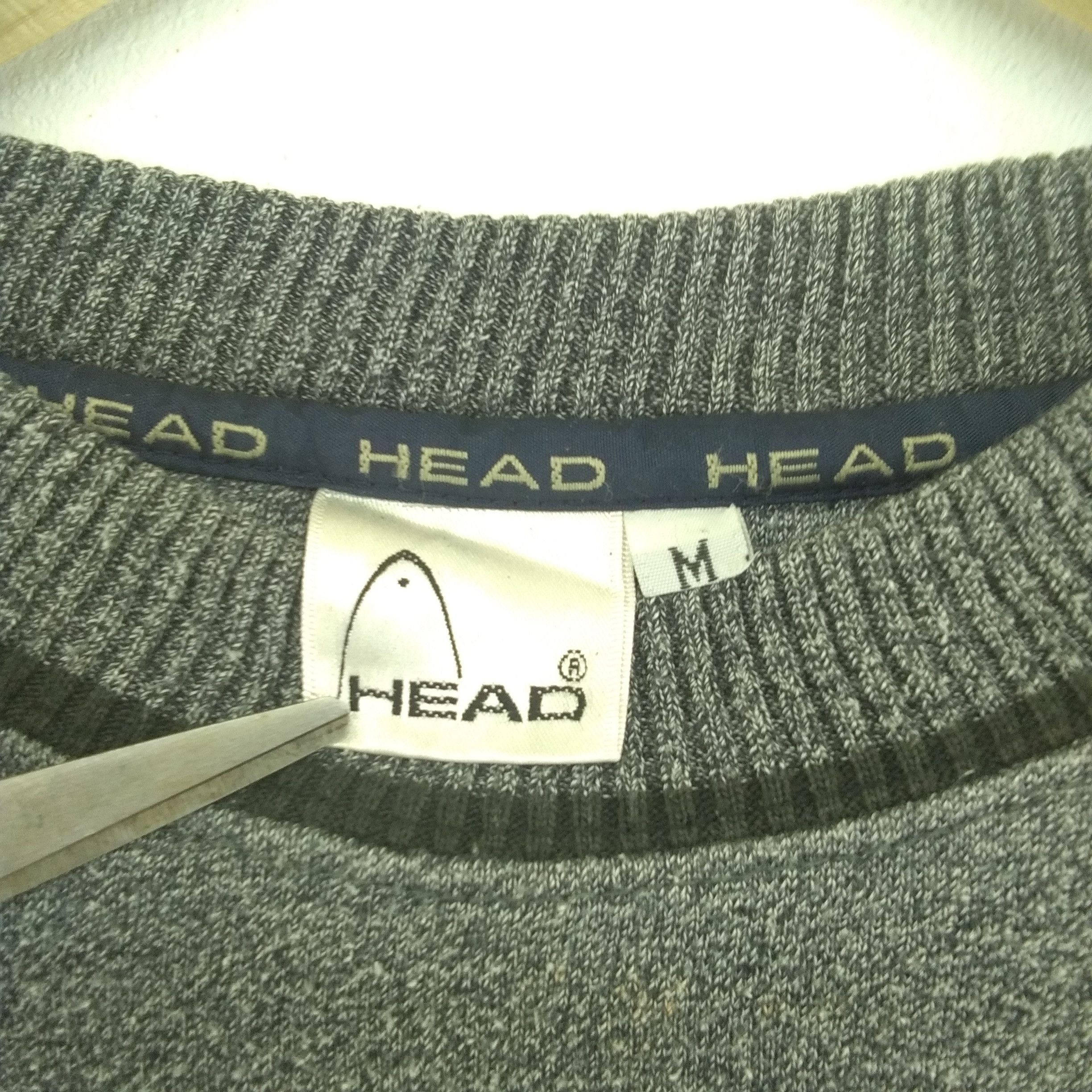 Japanese Brand Head Sweatshirt Small Logo Embroidered Plain Design Size US M / EU 48-50 / 2 - 2 Thumbnail