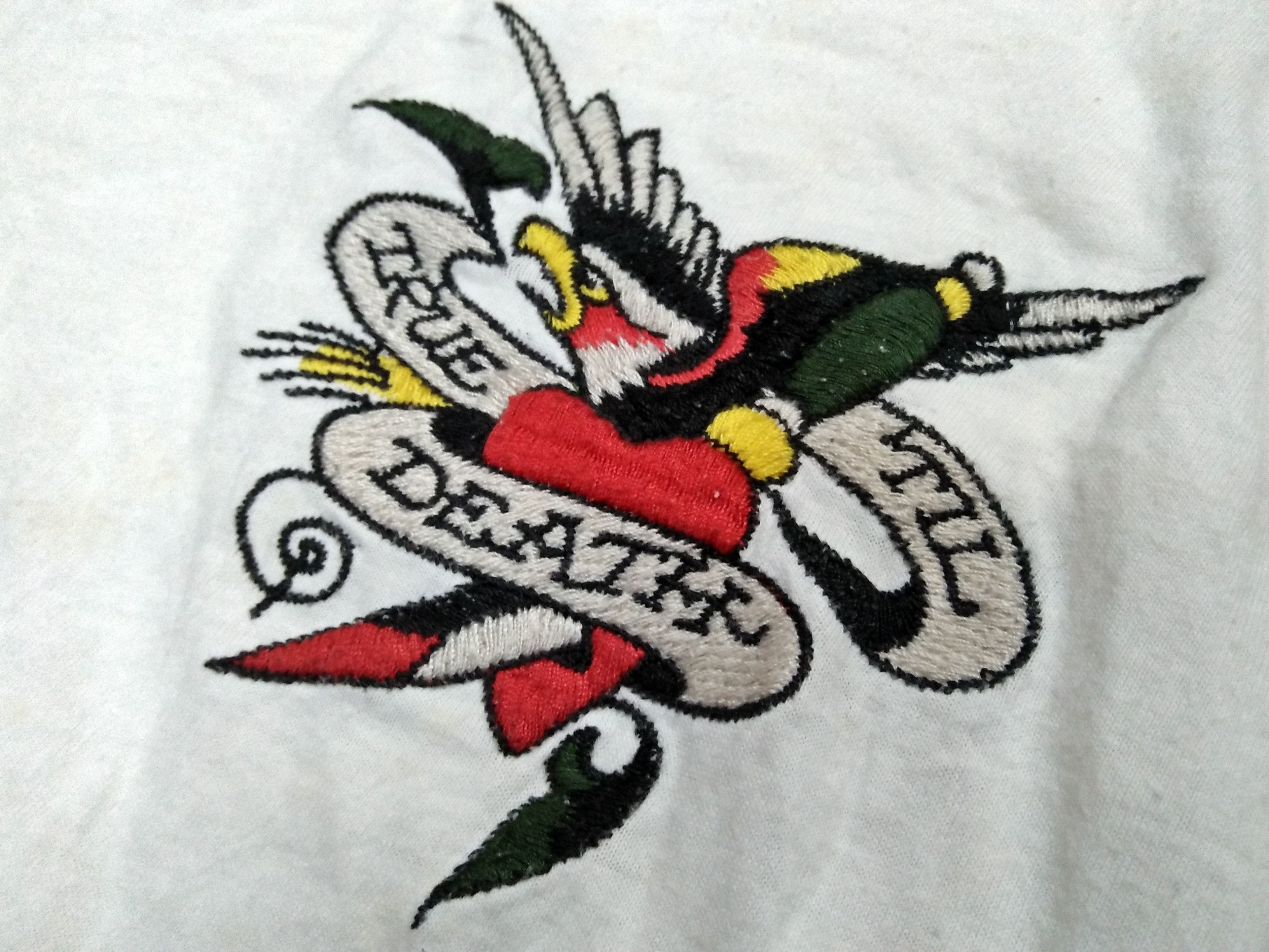 Christian Audigier ED HARDY By Christian Audigier Made In USA White Tee Size US L / EU 52-54 / 3 - 4 Thumbnail