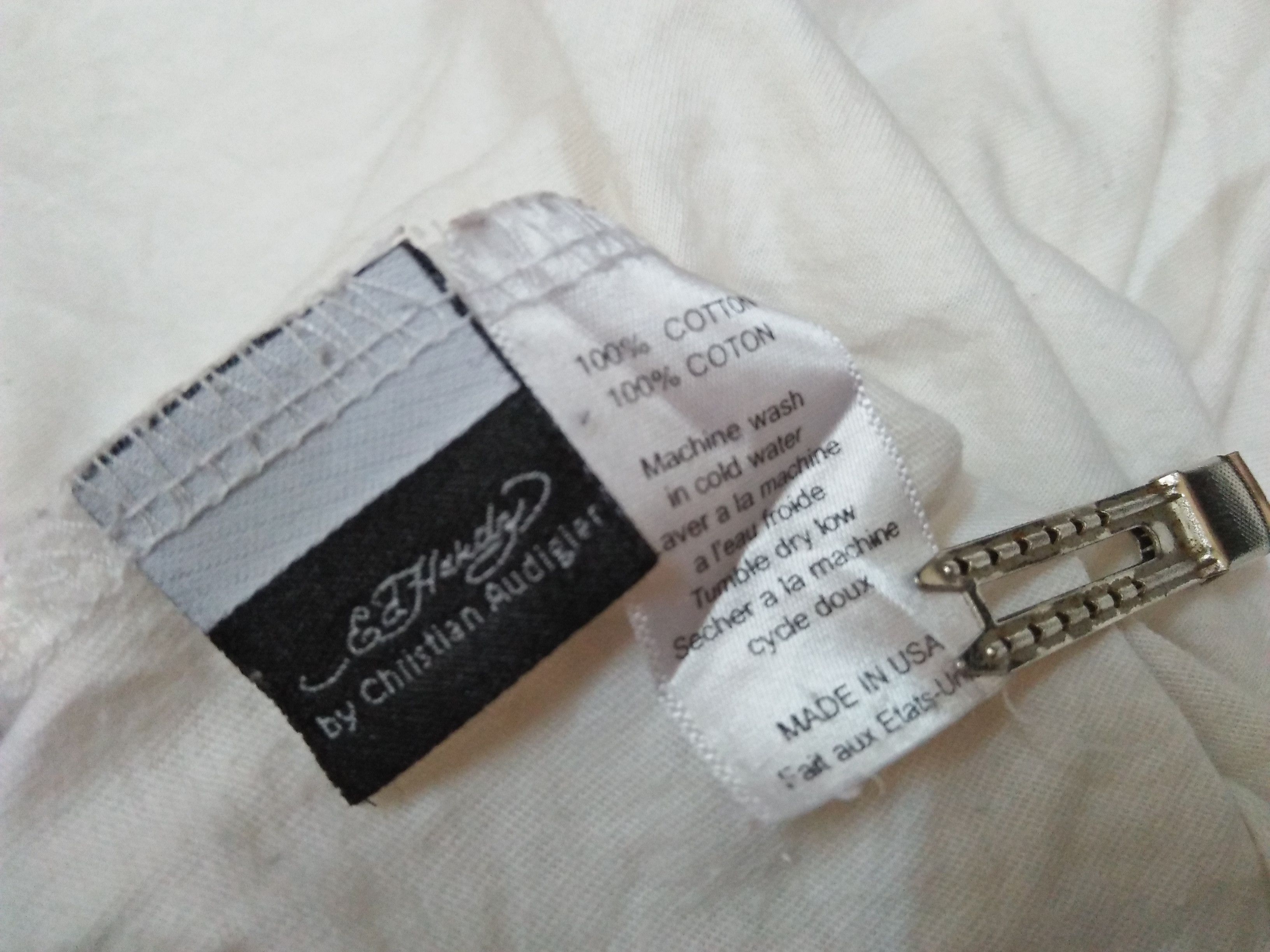 Christian Audigier ED HARDY By Christian Audigier Made In USA White Tee Size US L / EU 52-54 / 3 - 8 Thumbnail