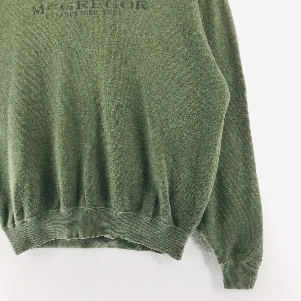 McGregor MC GREGOR Sweatshirt Lite Green Color Pullover Crewneck Size US M / EU 48-50 / 2 - 3 Thumbnail