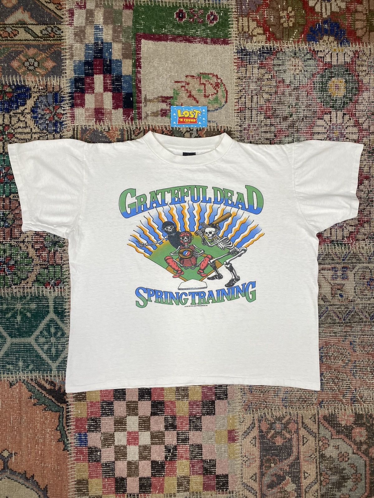 Band Tees × Grateful Dead × Vintage 1988 Grateful Dead Baseball Spring Training Tee Cropped Fit Size US L / EU 52-54 / 3 - 1 Thumbnail