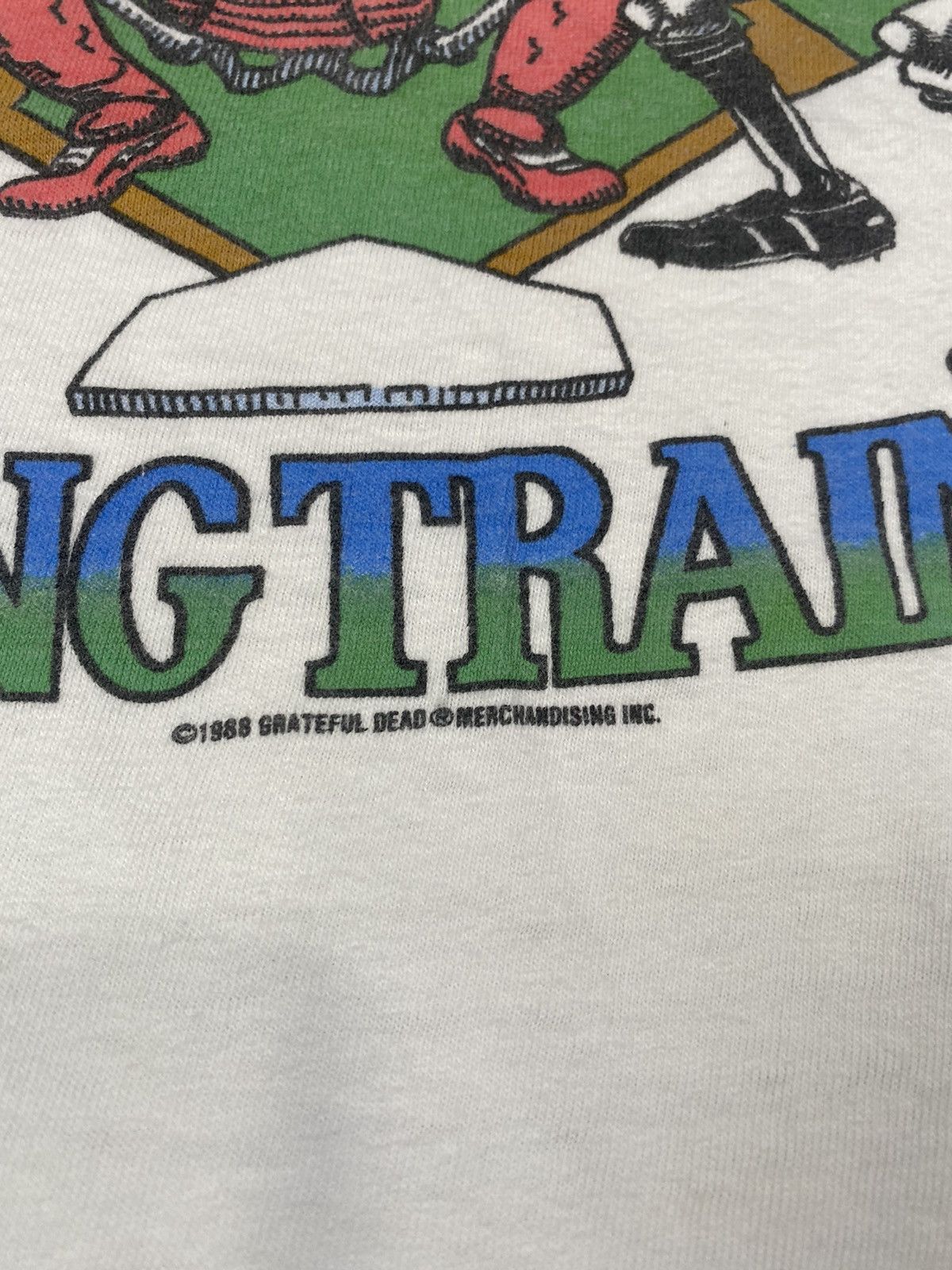 Band Tees × Grateful Dead × Vintage 1988 Grateful Dead Baseball Spring Training Tee Cropped Fit Size US L / EU 52-54 / 3 - 4 Thumbnail