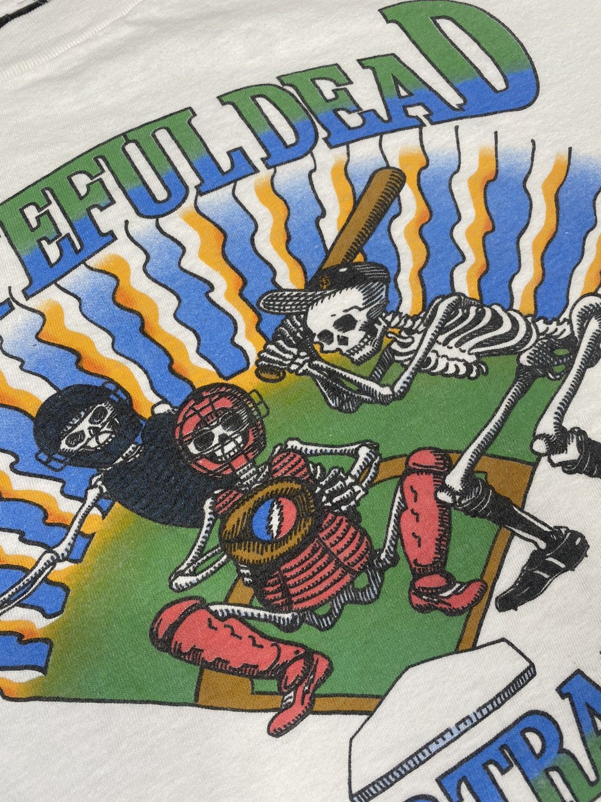 Band Tees × Grateful Dead × Vintage 1988 Grateful Dead Baseball Spring Training Tee Cropped Fit Size US L / EU 52-54 / 3 - 5 Thumbnail