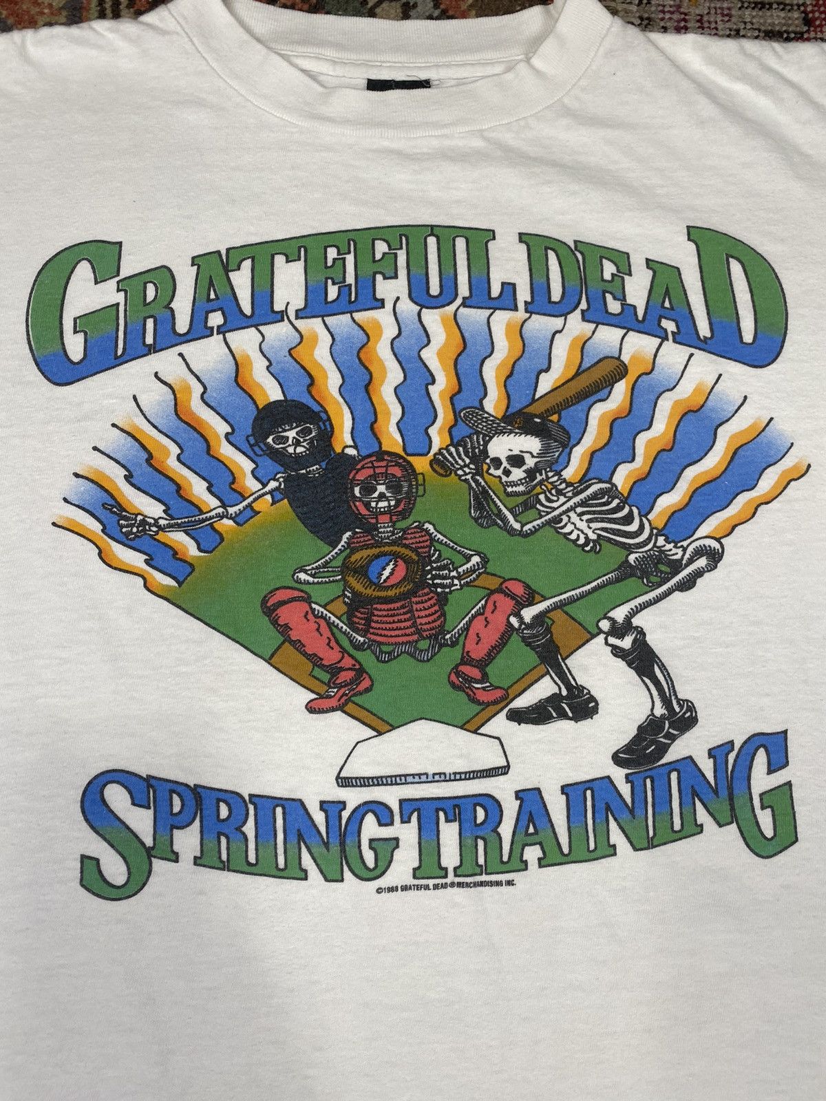Band Tees × Grateful Dead × Vintage 1988 Grateful Dead Baseball Spring Training Tee Cropped Fit Size US L / EU 52-54 / 3 - 3 Thumbnail