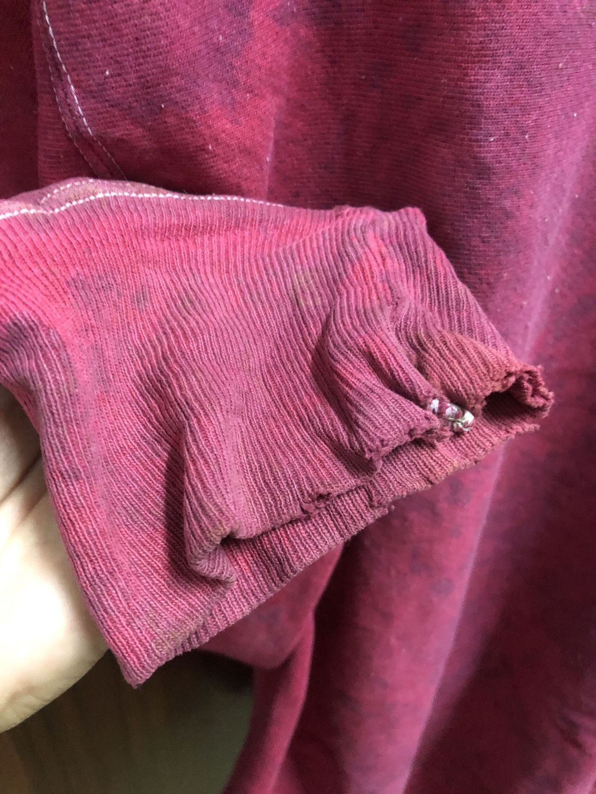 Champion Vtg 90s Champion Reverse Weave Distressed Bleach Sweatshirt Size US XL / EU 56 / 4 - 5 Thumbnail