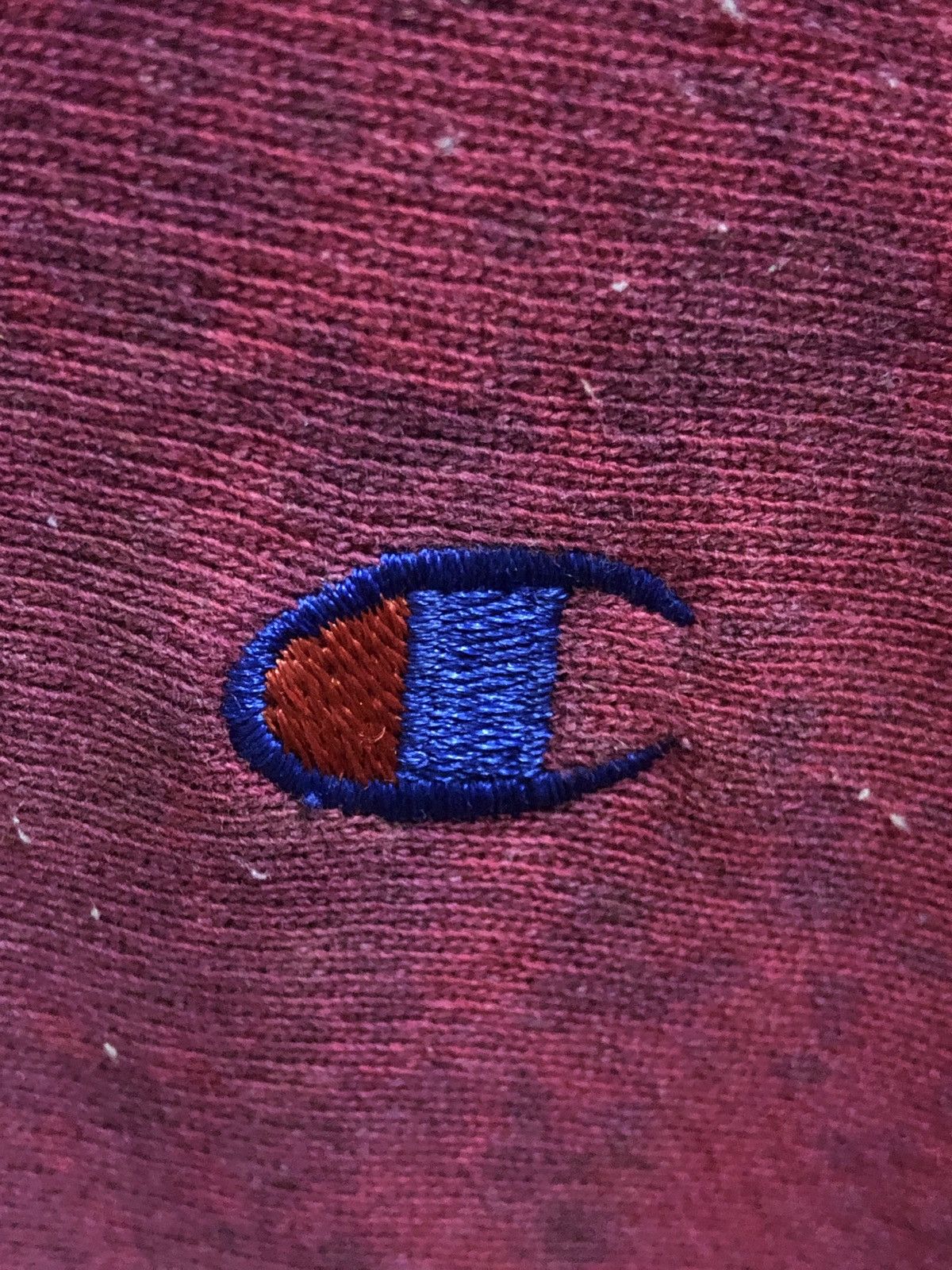 Champion Vtg 90s Champion Reverse Weave Distressed Bleach Sweatshirt Size US XL / EU 56 / 4 - 3 Thumbnail