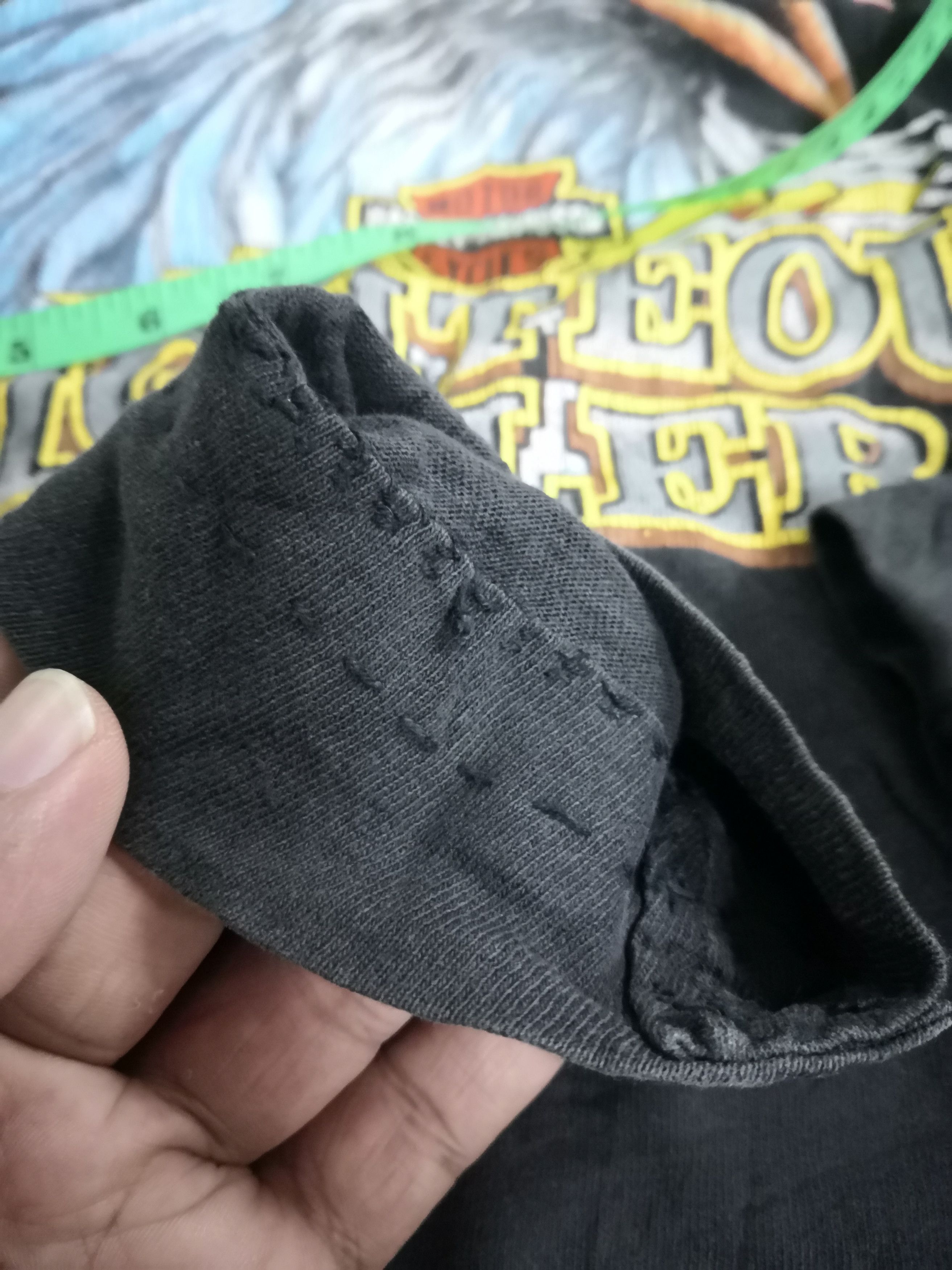Harley Davidson × Vintage Vintage Trashed 90s Harley Davidson 3D Emblem Shirt Size US M / EU 48-50 / 2 - 14 Thumbnail