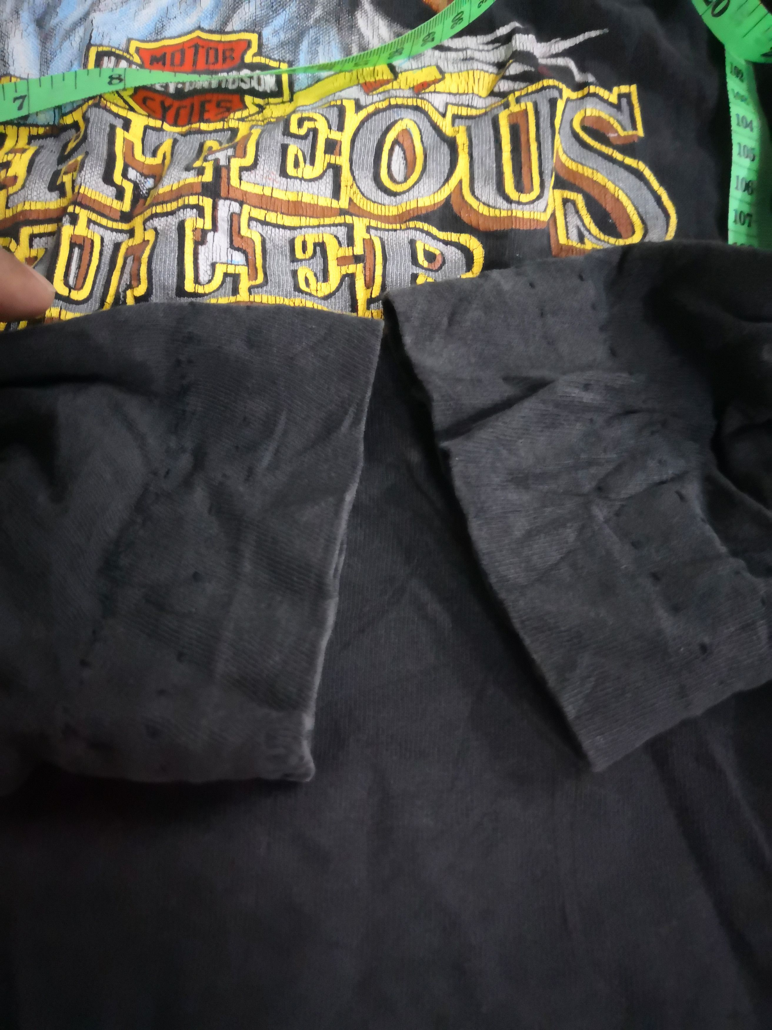 Harley Davidson × Vintage Vintage Trashed 90s Harley Davidson 3D Emblem Shirt Size US M / EU 48-50 / 2 - 12 Thumbnail