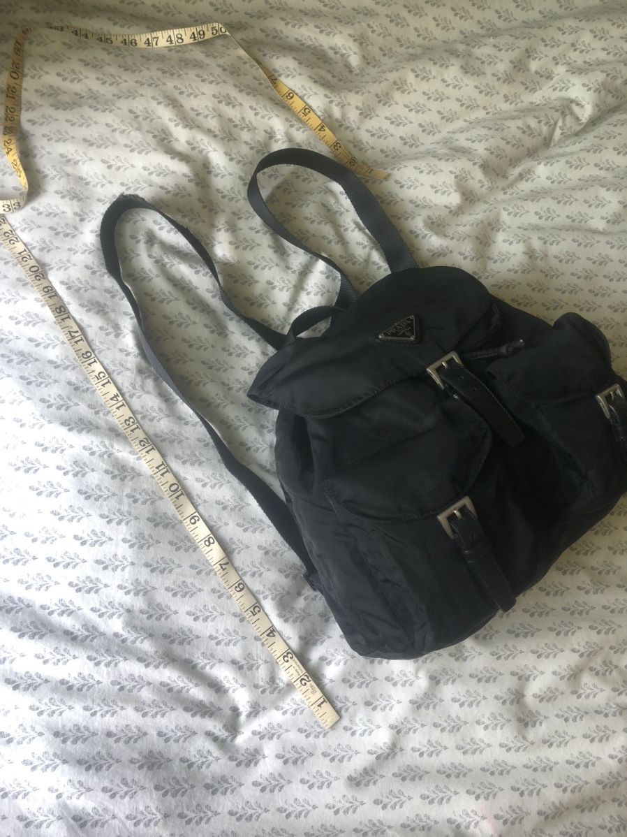 Prada Prada Black Vela Backpack Full Size Size ONE SIZE - 14 Thumbnail