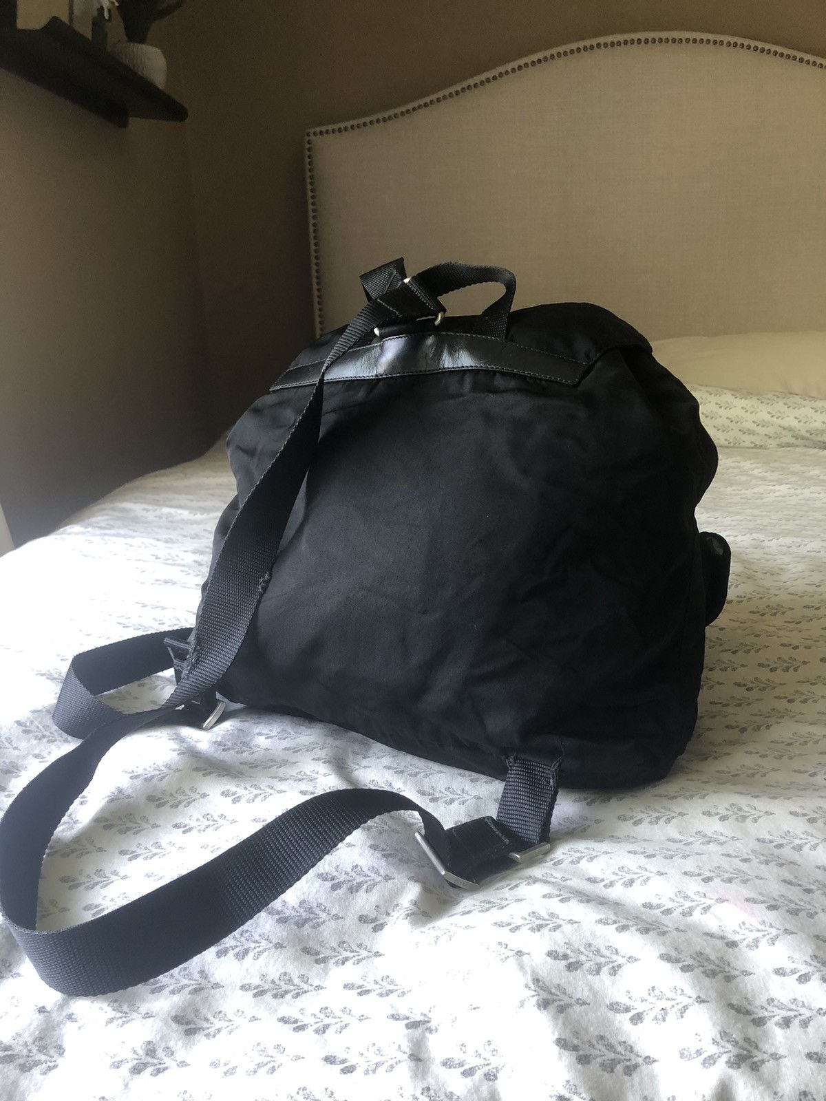 Prada Prada Black Vela Backpack Full Size Size ONE SIZE - 5 Thumbnail