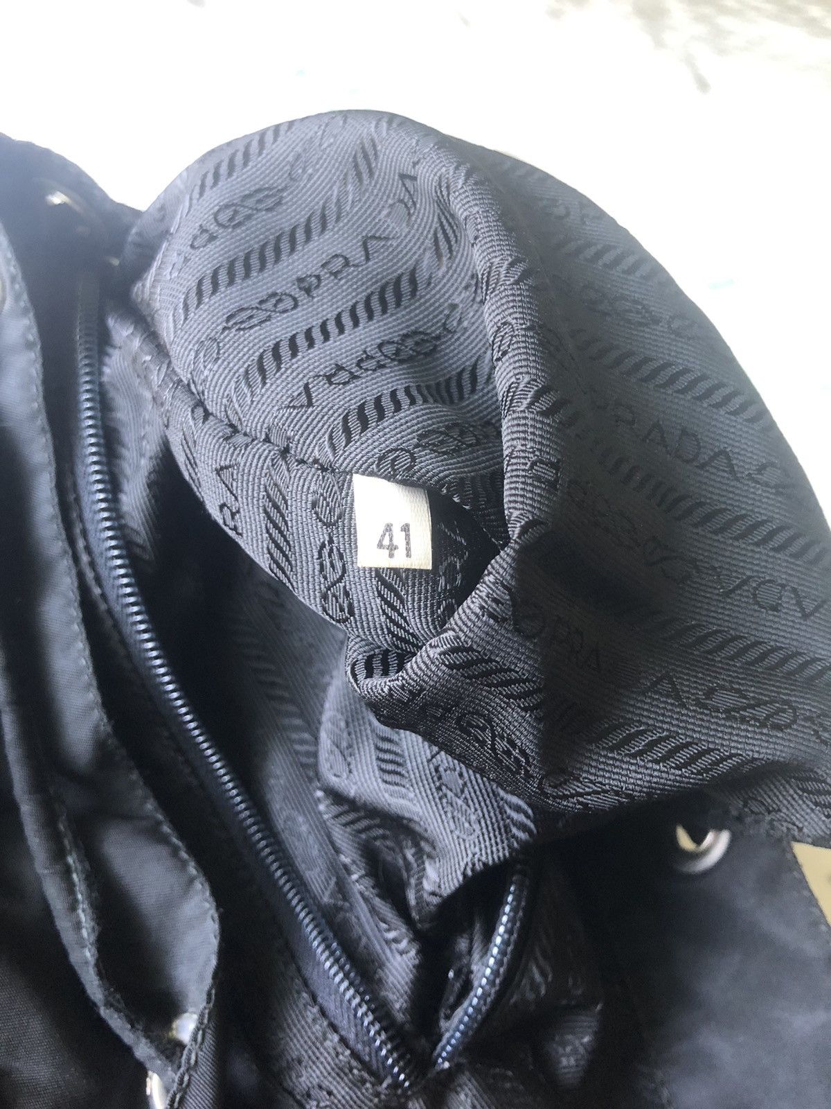 Prada Prada Black Vela Backpack Full Size Size ONE SIZE - 13 Thumbnail