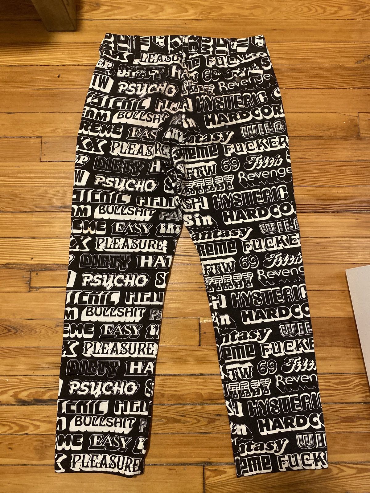 Supreme HYSTERIC GLAMOUR Text Work Pant