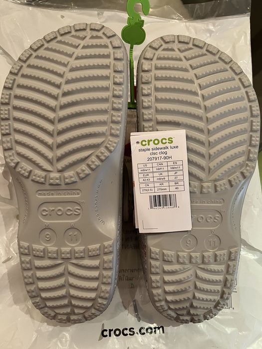 Staple Size 9 Crocs Classic Clog x Staple Sidewalk Luxe Pigeon