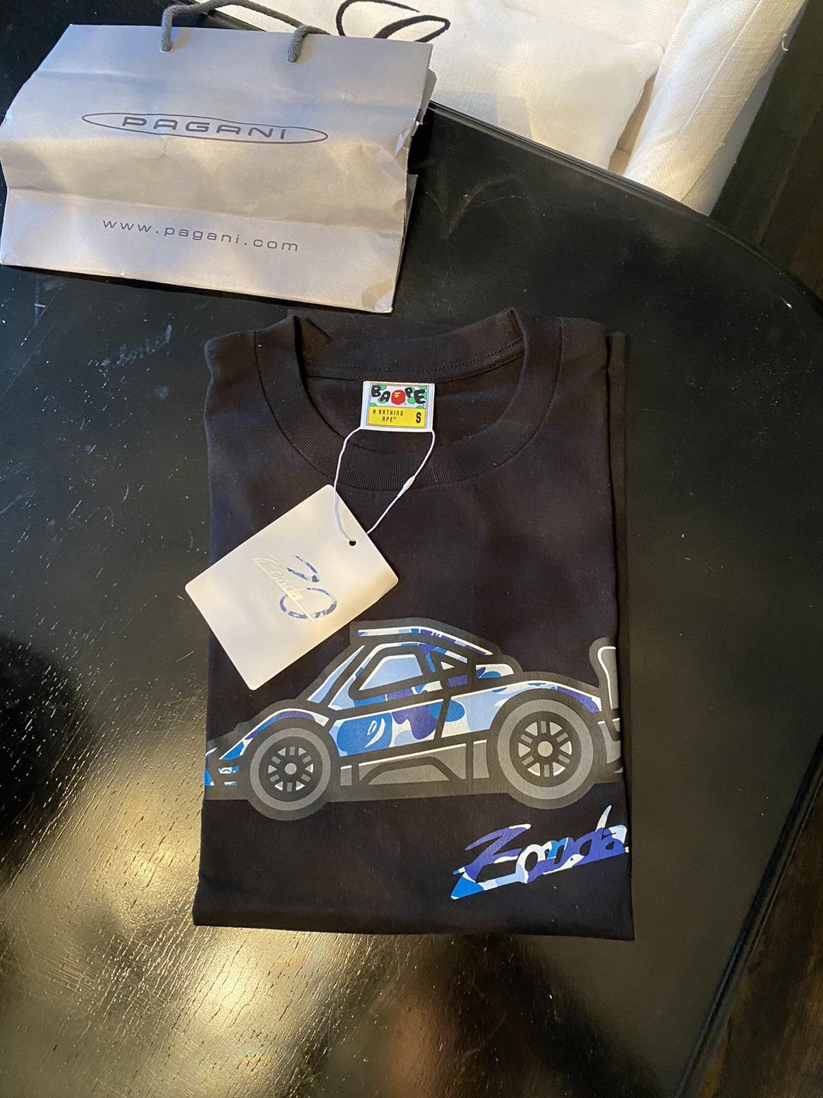 Bape BAPE x Pagani 20th Anniversary Graphic Tee (RARE) Size US S / EU 44-46 / 1 - 5 Thumbnail