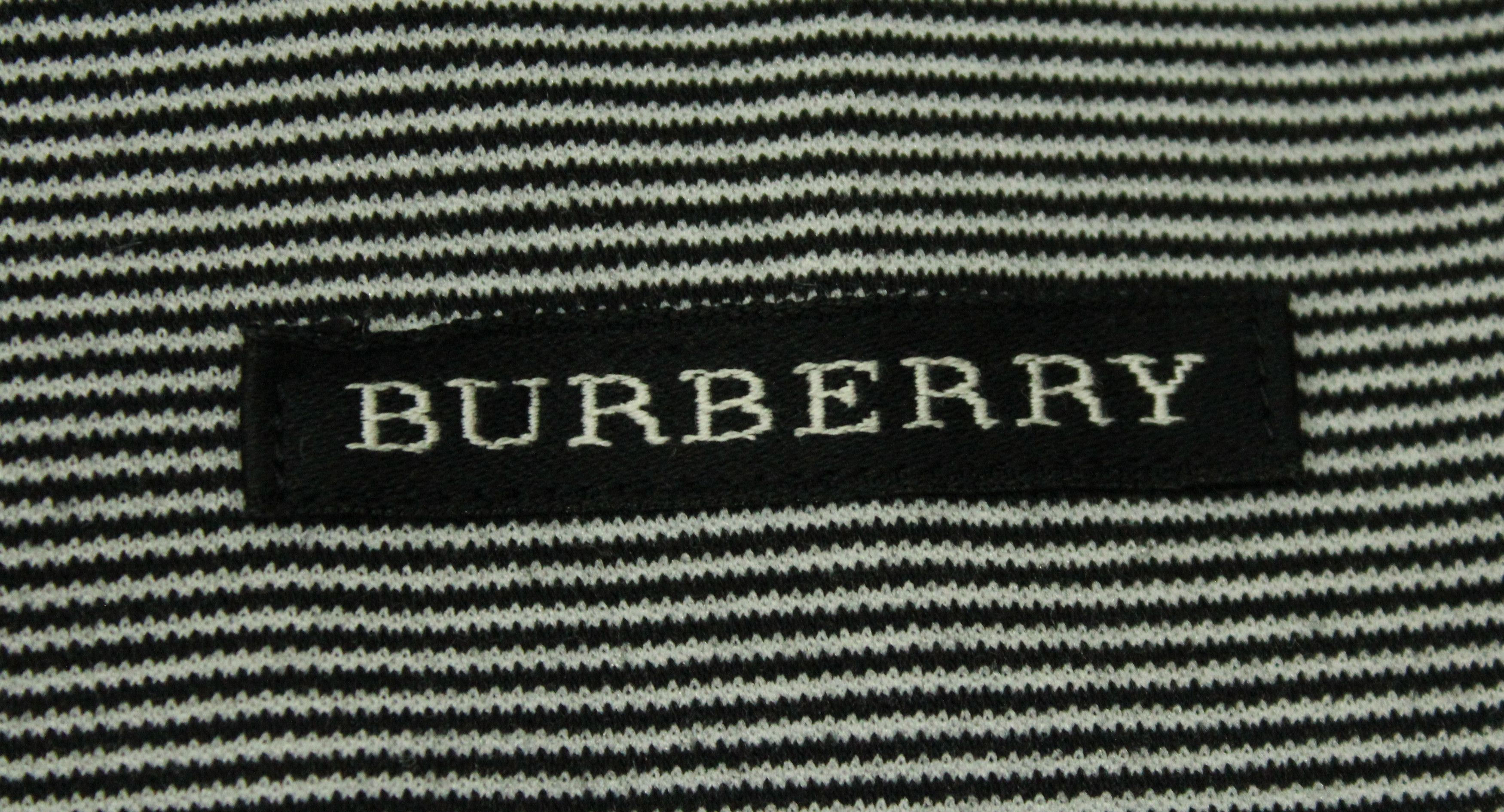 Burberry × Japanese Brand BURBERRY Shirt Golf Small Striped Pocket Fit Like S/M Size Size US M / EU 48-50 / 2 - 11 Thumbnail